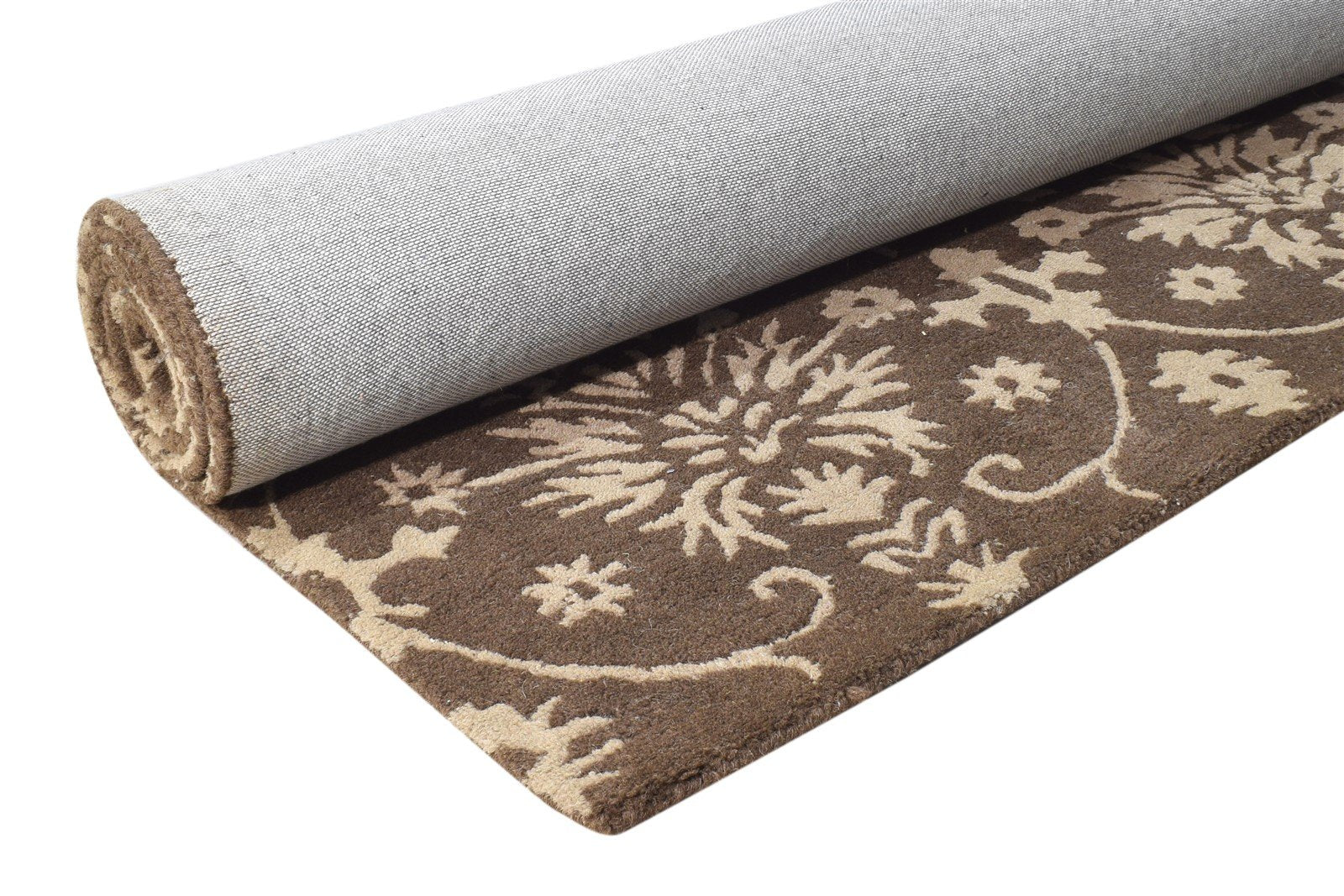 Bertine 6' X 8' Rug Wool Brown Modern Hand Tufted Scandinavian Abstract 7865055936661