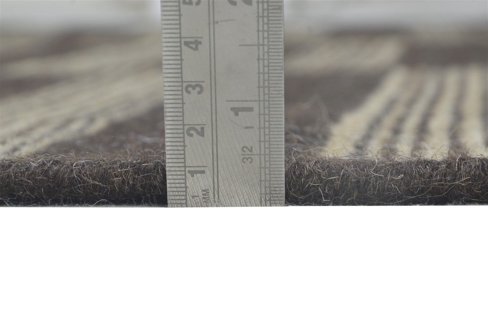 6' X 8' Rug Wool Chocolate Modern Dhurrie Scandinavian Striped Room Size Carpet 7865006882965