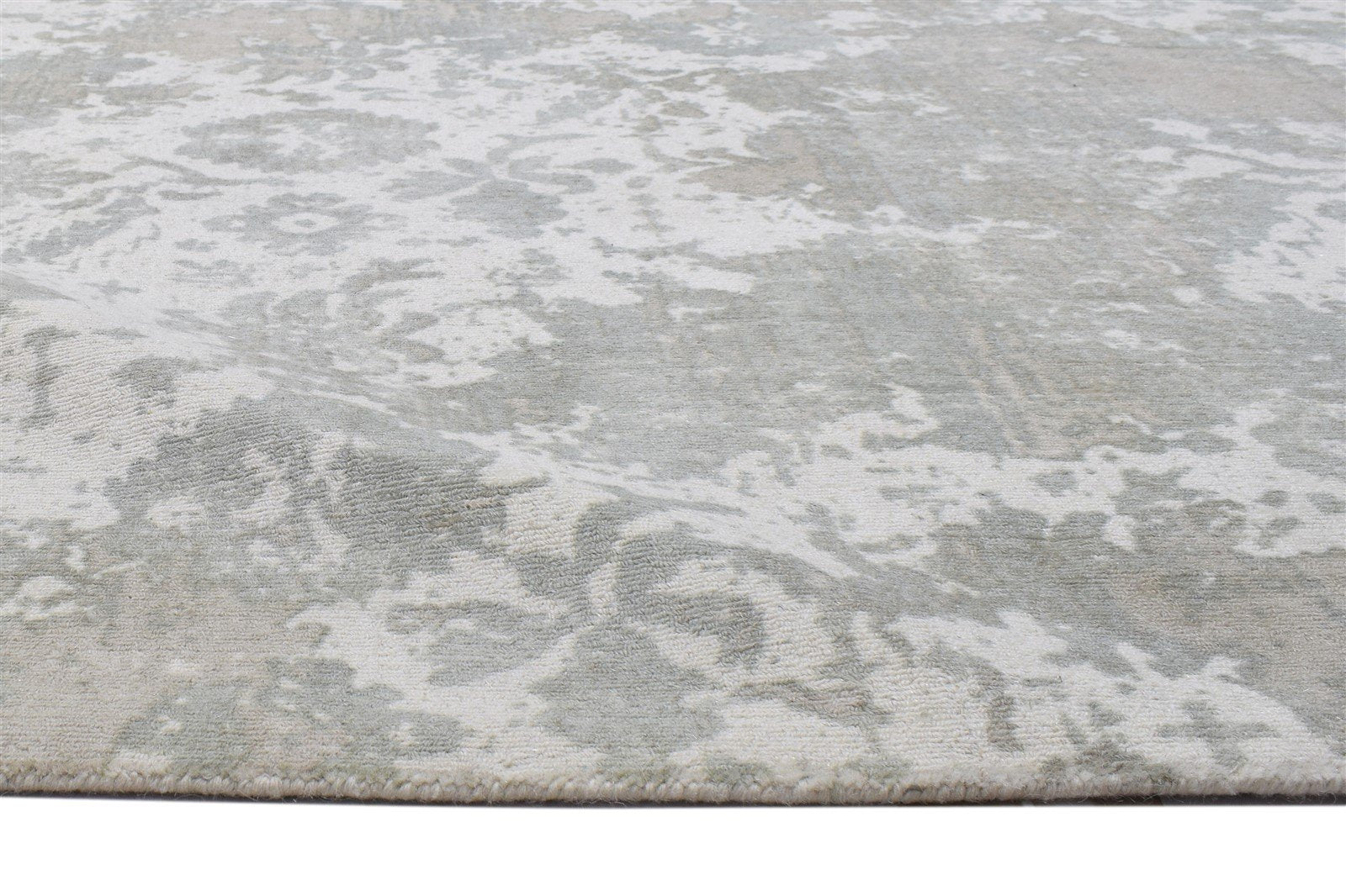 6' X 8' Rug Wool Grey Modern Handloom Oushak Abstract Room Size Carpet 7864148983957