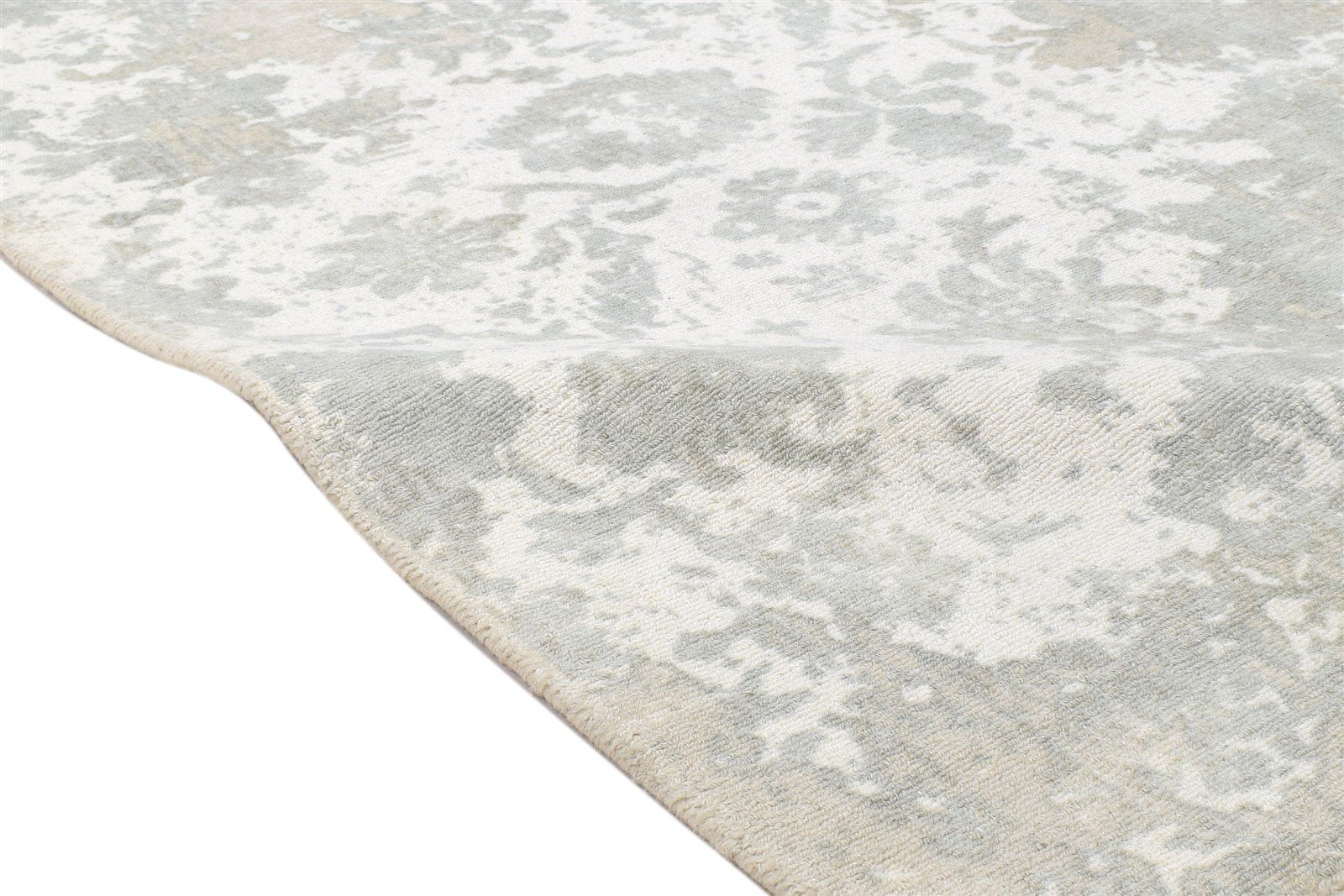 6' X 8' Rug Wool Grey Modern Handloom Oushak Abstract Room Size Carpet 7864148983957