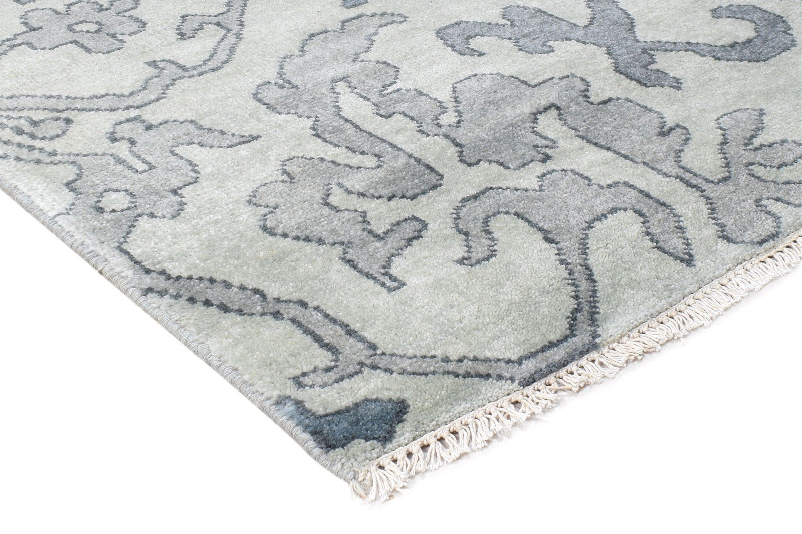 6' X 8' Rug Wool Grey Persian Hand Knotted Mughal Oriental Room Size Carpet 7864974901397