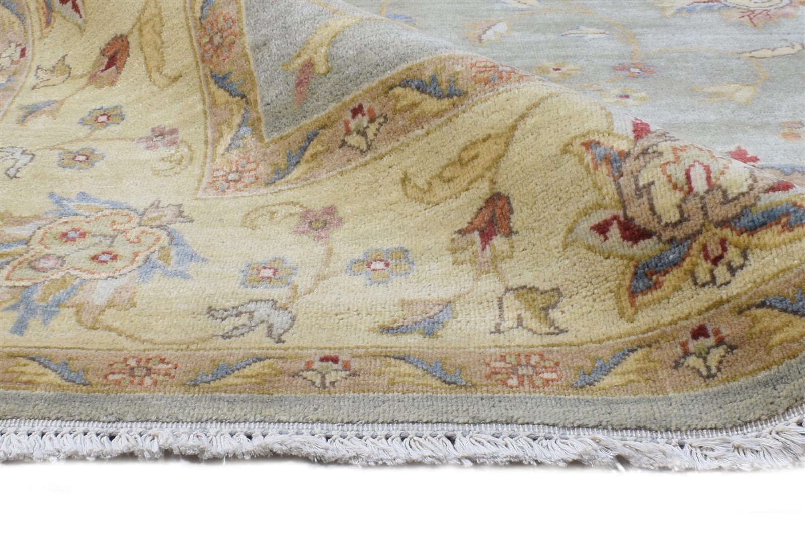 6' X 8' Rug Wool Grey Persian Hand Knotted Oushak Oriental Large Carpet 7864603017365