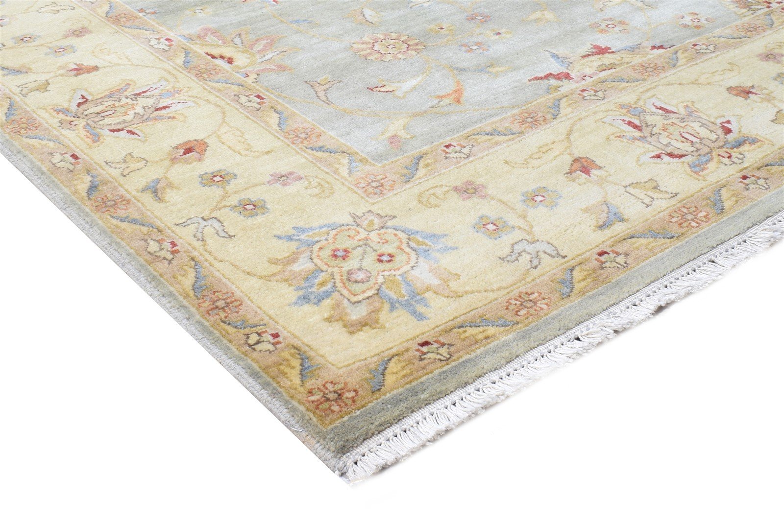 6' X 8' Rug Wool Grey Persian Hand Knotted Oushak Oriental Large Carpet 7864603017365