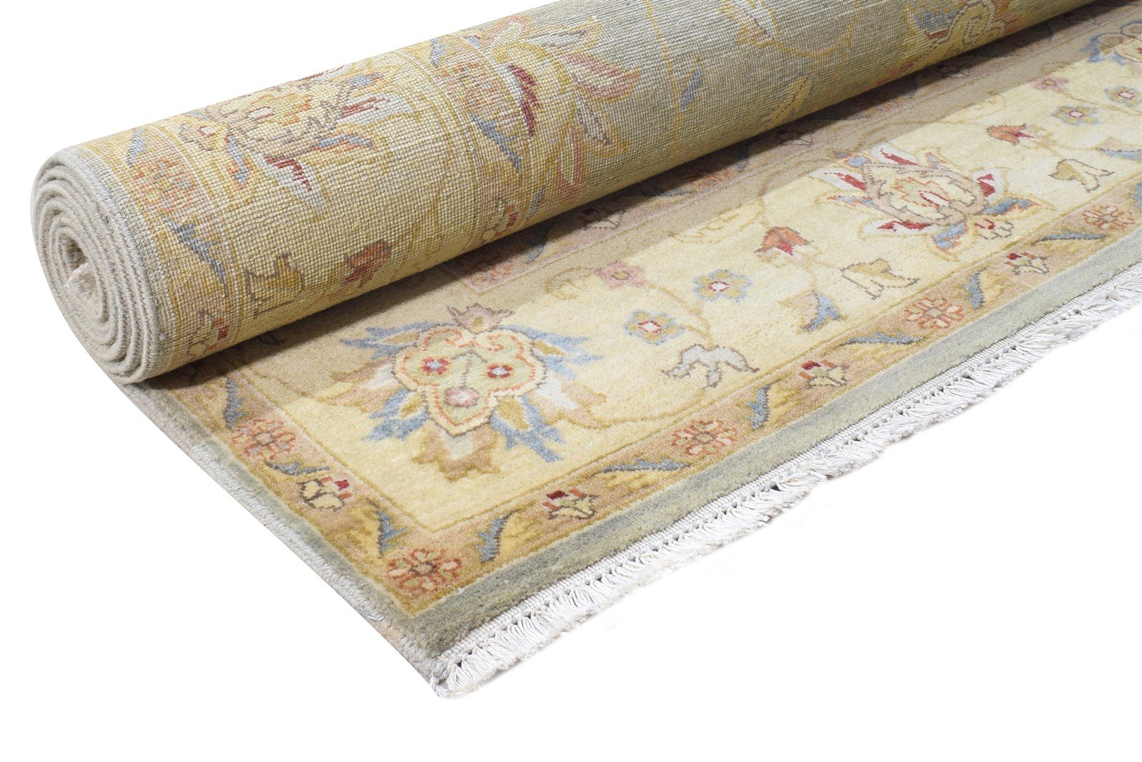 6' X 8' Rug Wool Grey Persian Hand Knotted Oushak Oriental Large Carpet 7864603017365