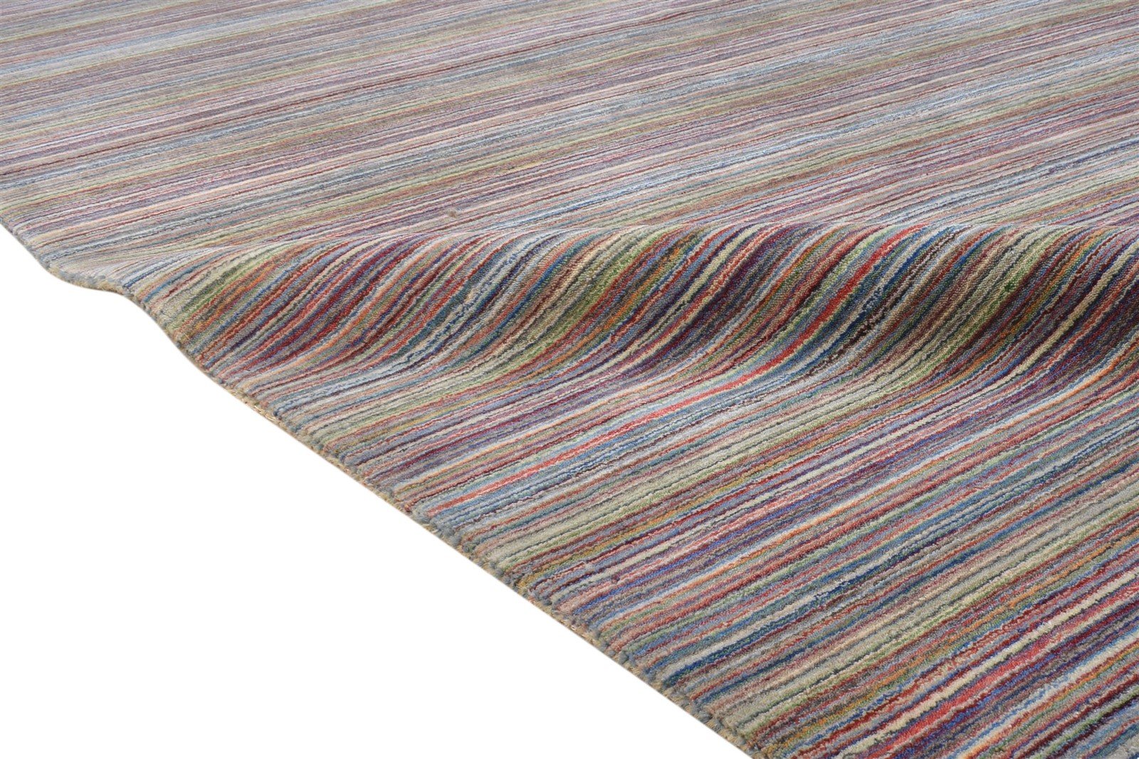 Janeta 6' X 8' Rug Wool Multi Color Modern Hand Woven Bohemian Striped 7864180310165