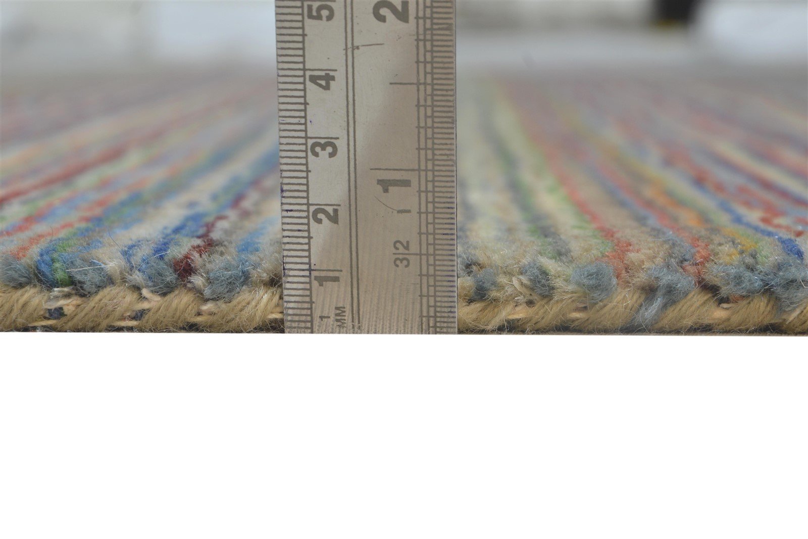 Janeta 6' X 8' Rug Wool Multi Color Modern Hand Woven Bohemian Striped 7864180310165