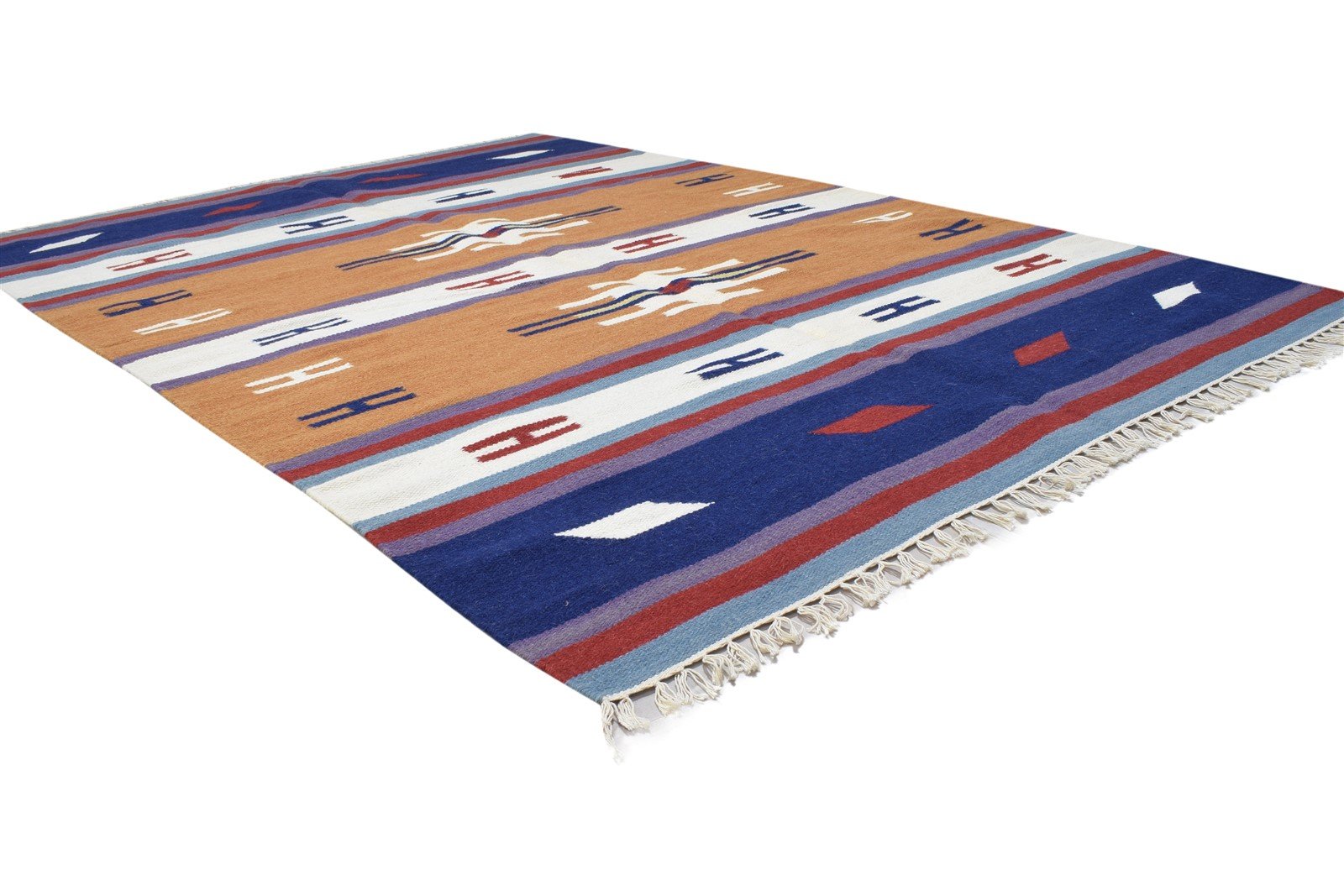 Brinna 6' X 8' Rug Wool Multi Color Persian Dhurrie Oriental Tribal 7864354963605