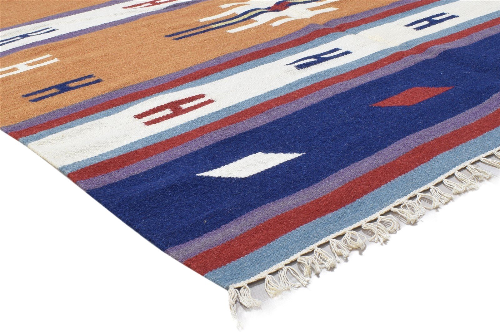 Brinna 6' X 8' Rug Wool Multi Color Persian Dhurrie Oriental Tribal 7864354963605