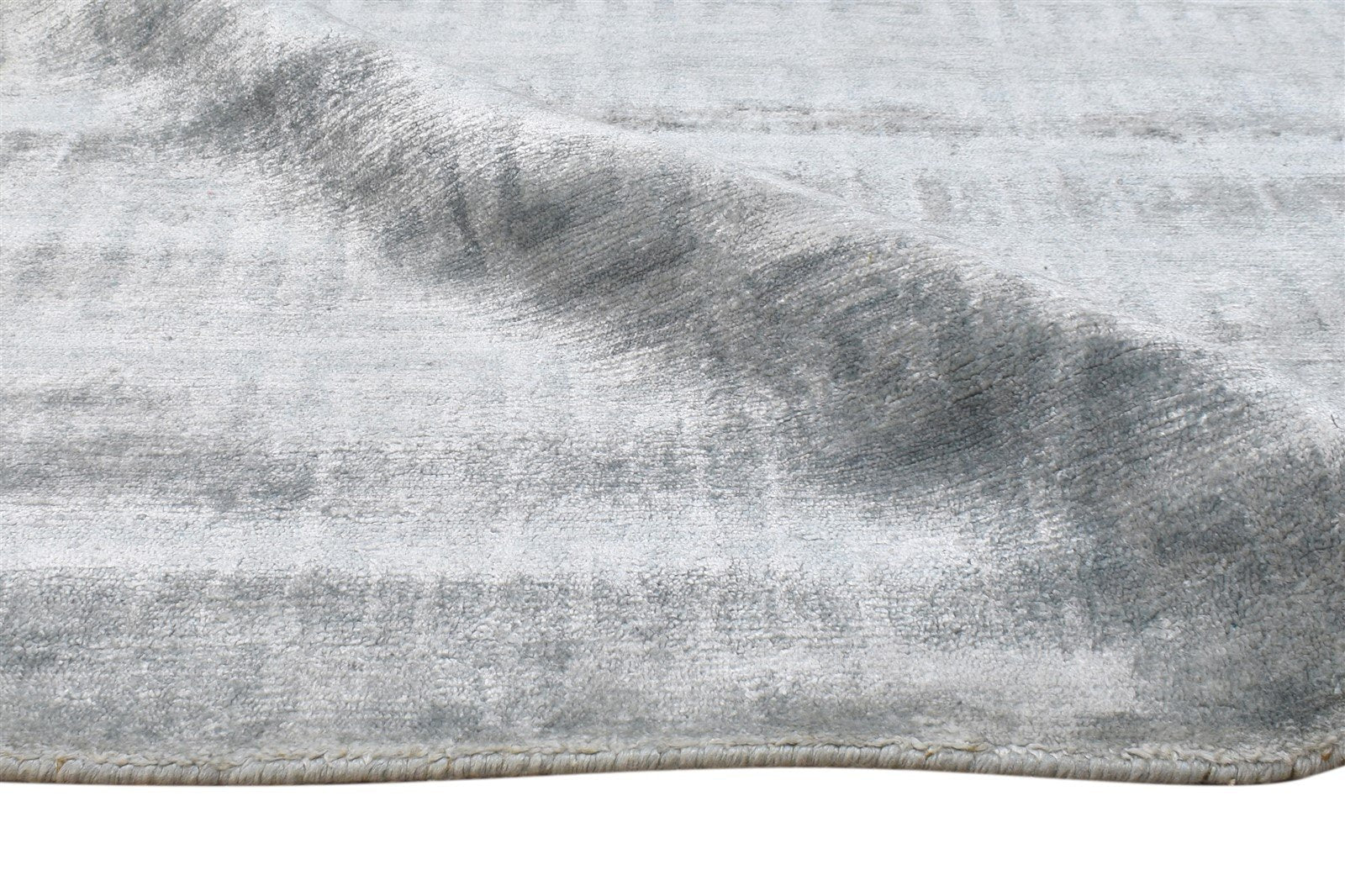 6' X 9' Rug Silk Grey Modern Hand Knotted Moroccan Geometric Room Size Carpet 7865069600917