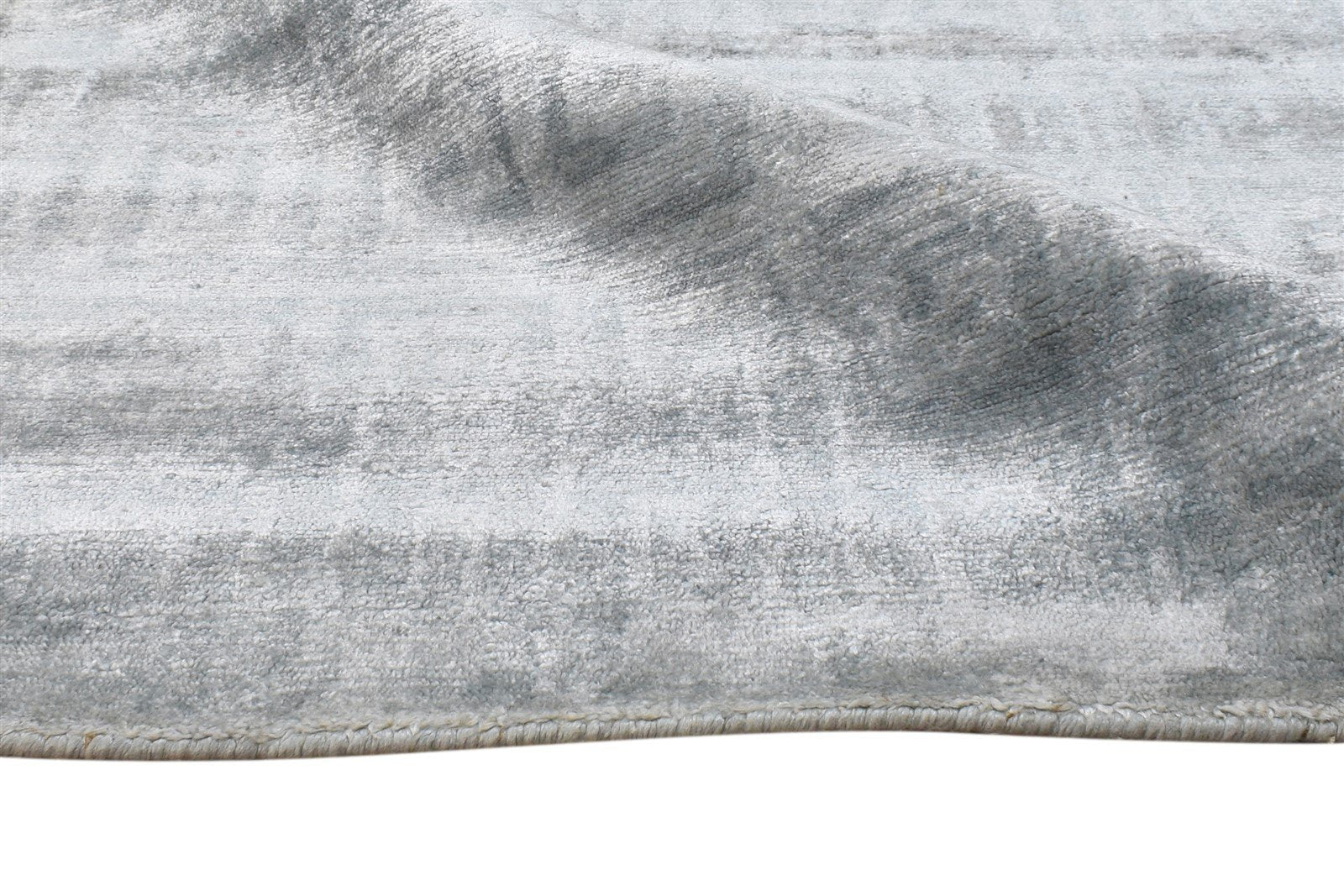 6' X 9' Rug Silk Grey Modern Hand Knotted Moroccan Geometric Room Size Carpet 7865069600917
