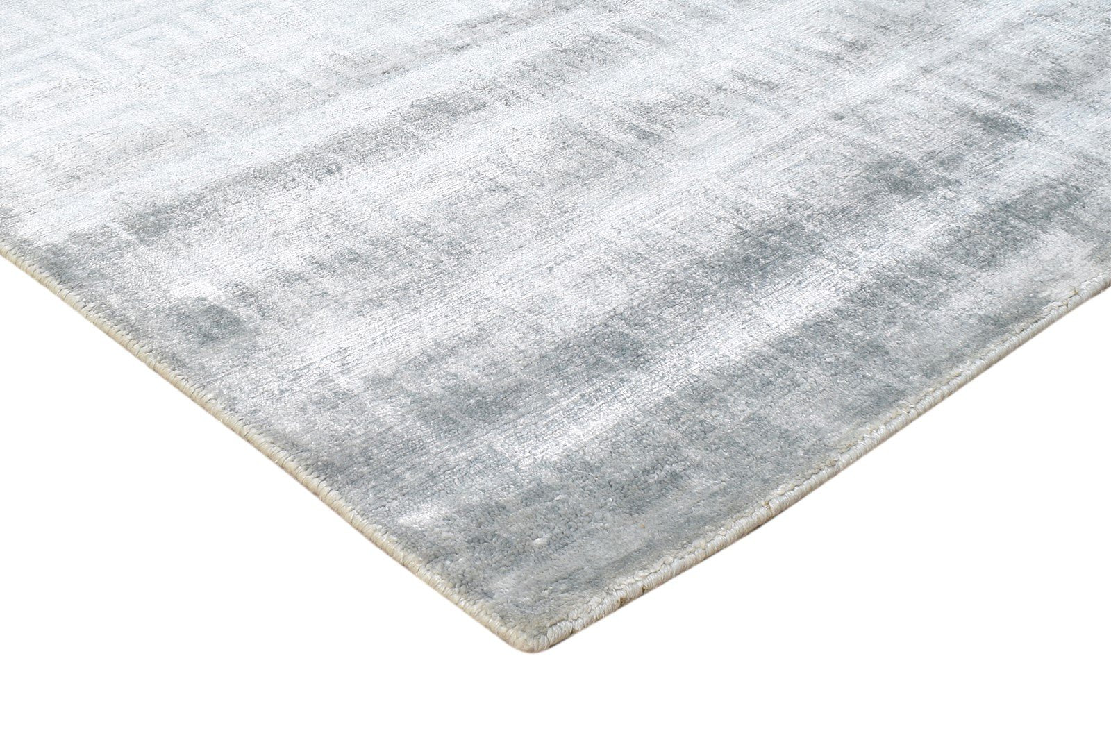 6' X 9' Rug Silk Grey Modern Hand Knotted Moroccan Geometric Room Size Carpet 7865069600917