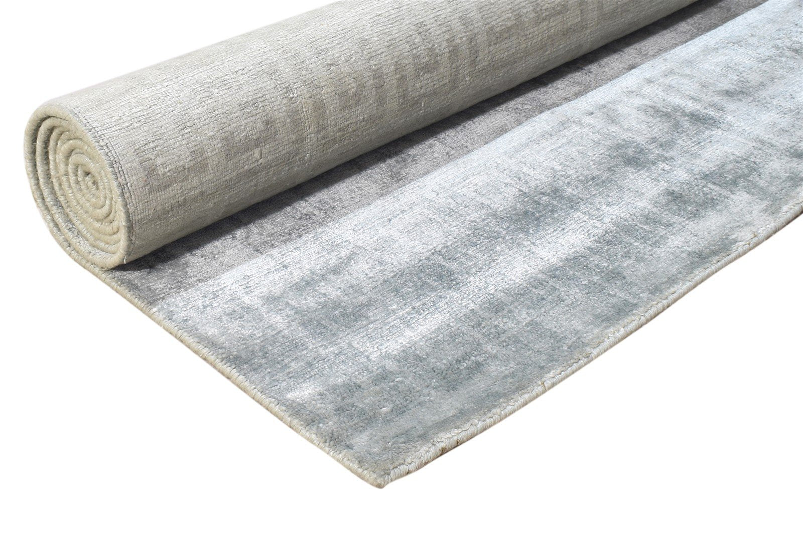 6' X 9' Rug Silk Grey Modern Hand Knotted Moroccan Geometric Room Size Carpet 7865069600917