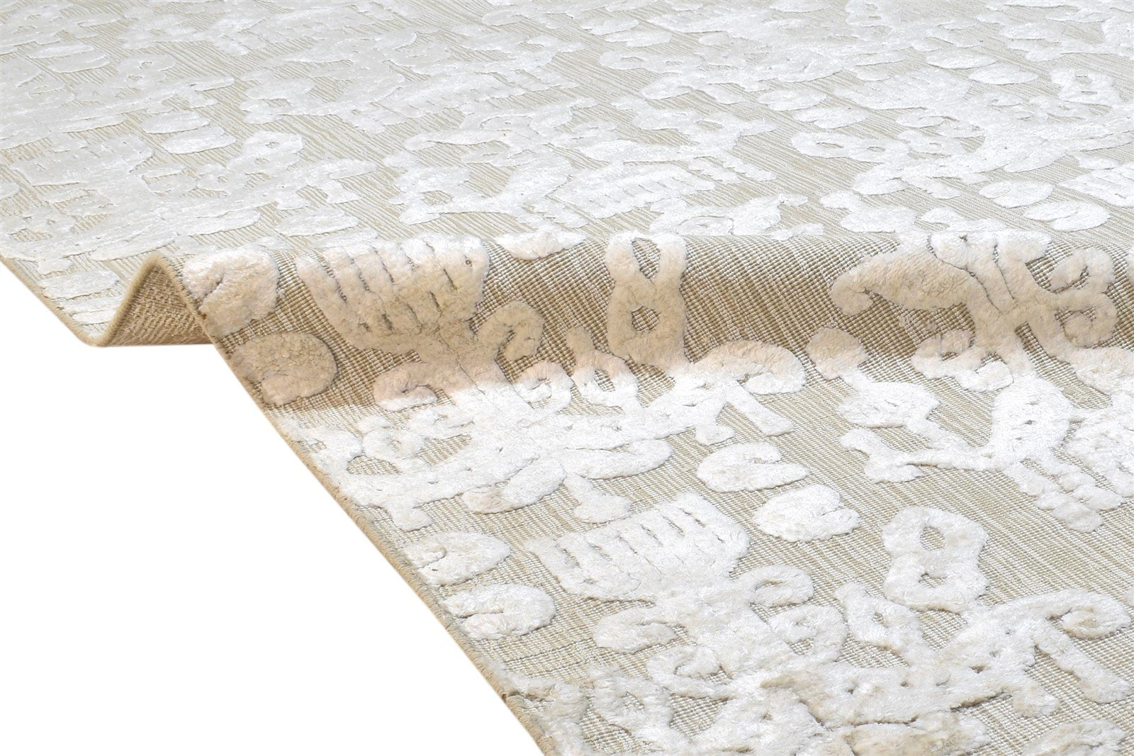 6' X 9' Rug Silk Grey Modern Jacquard Loom French Damask Room Size Carpet 7864229003413