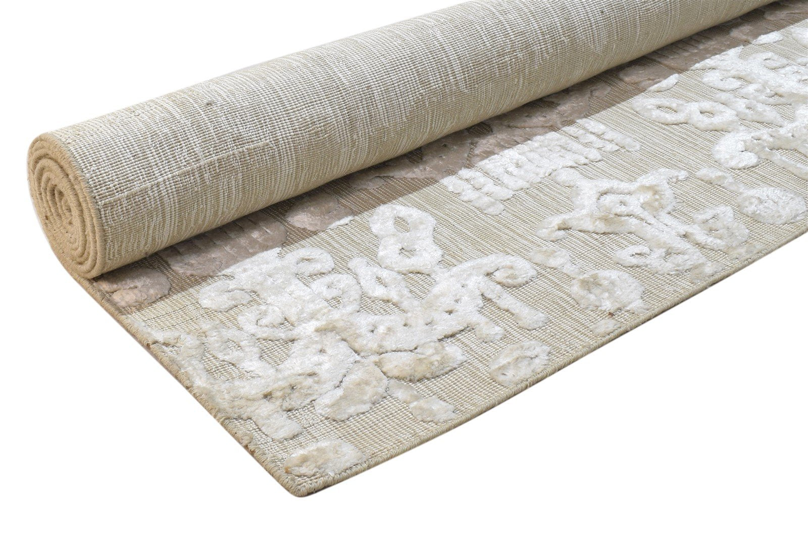 6' X 9' Rug Silk Grey Modern Jacquard Loom French Damask Room Size Carpet 7864229003413