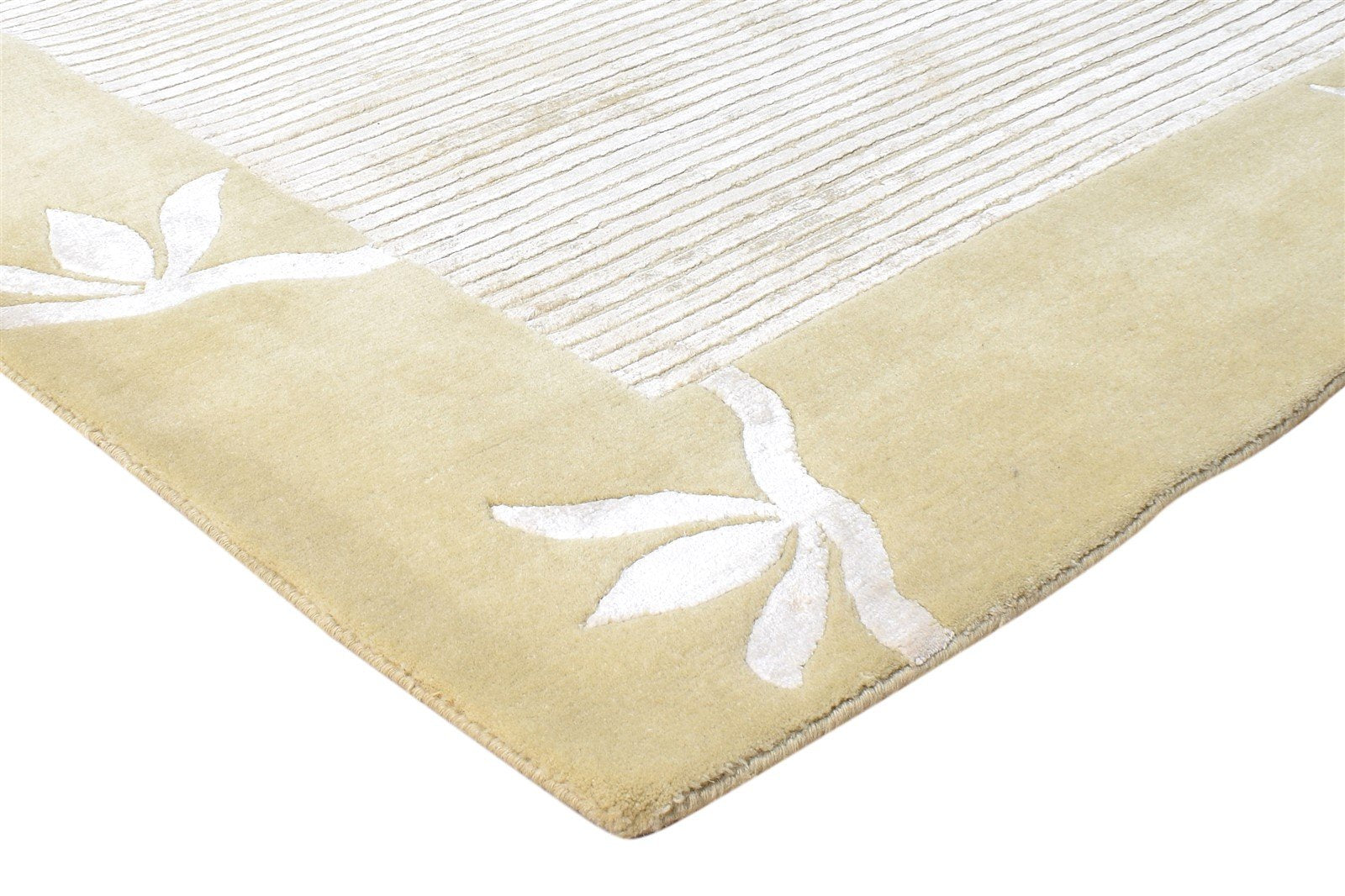 6' X 9' Rug Silk Sage Modern Hand Knotted French Floral Room Size Carpet 7865066258581