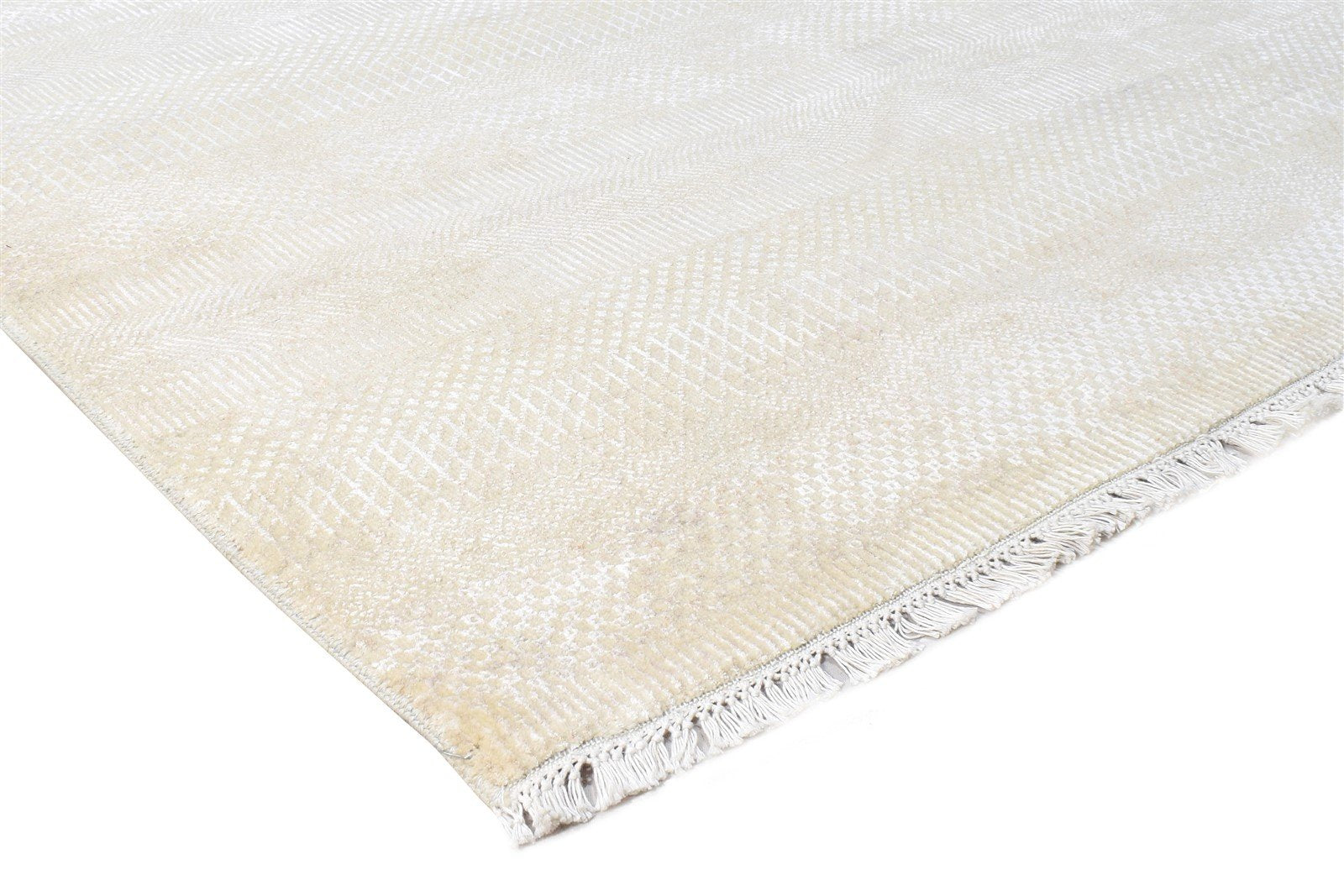 6' X 9' Rug Wool Beige Modern Hand Knotted Agra Grass Trellis Large Carpet 7864606949525