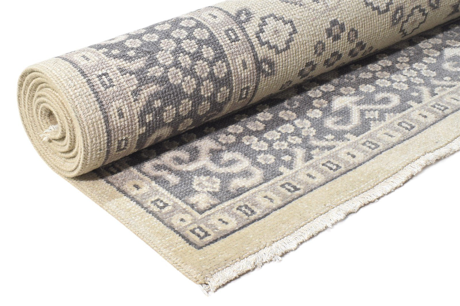 6' X 9' Rug Wool Beige Persian Hand Knotted Bokhara Oriental Room Size Carpet 7864797134997