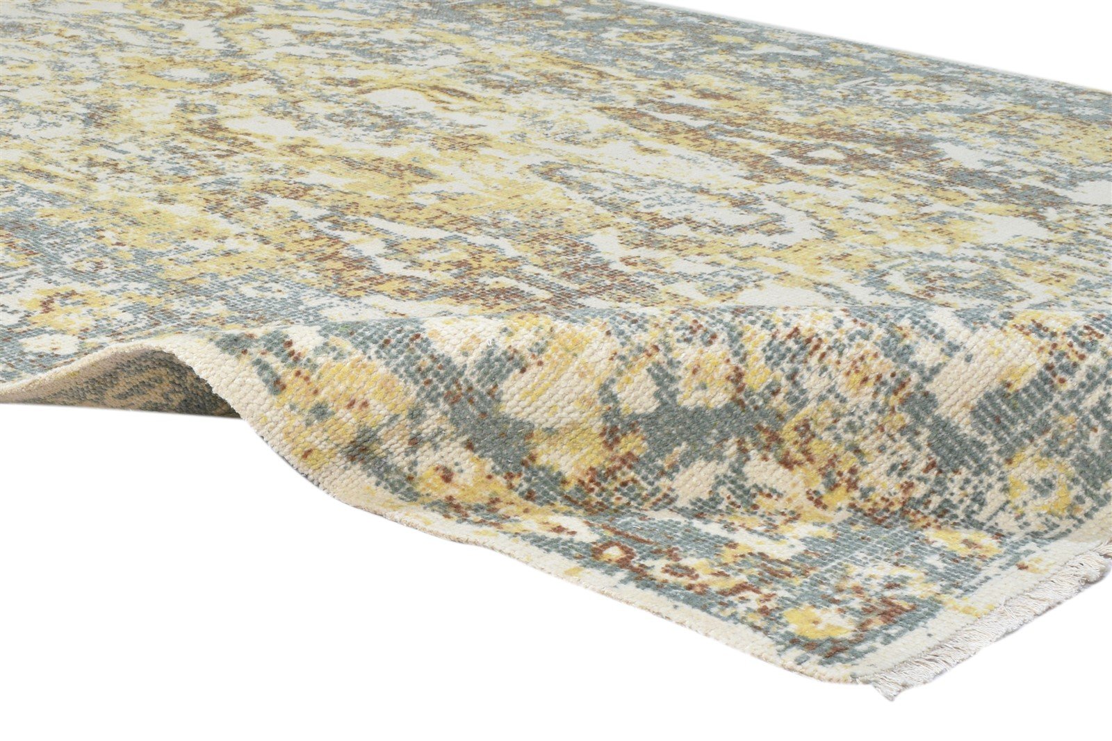 Fawn 6' X 9' Rug Wool Beige Persian Hand Knotted Kazak Distressed 7864082399381