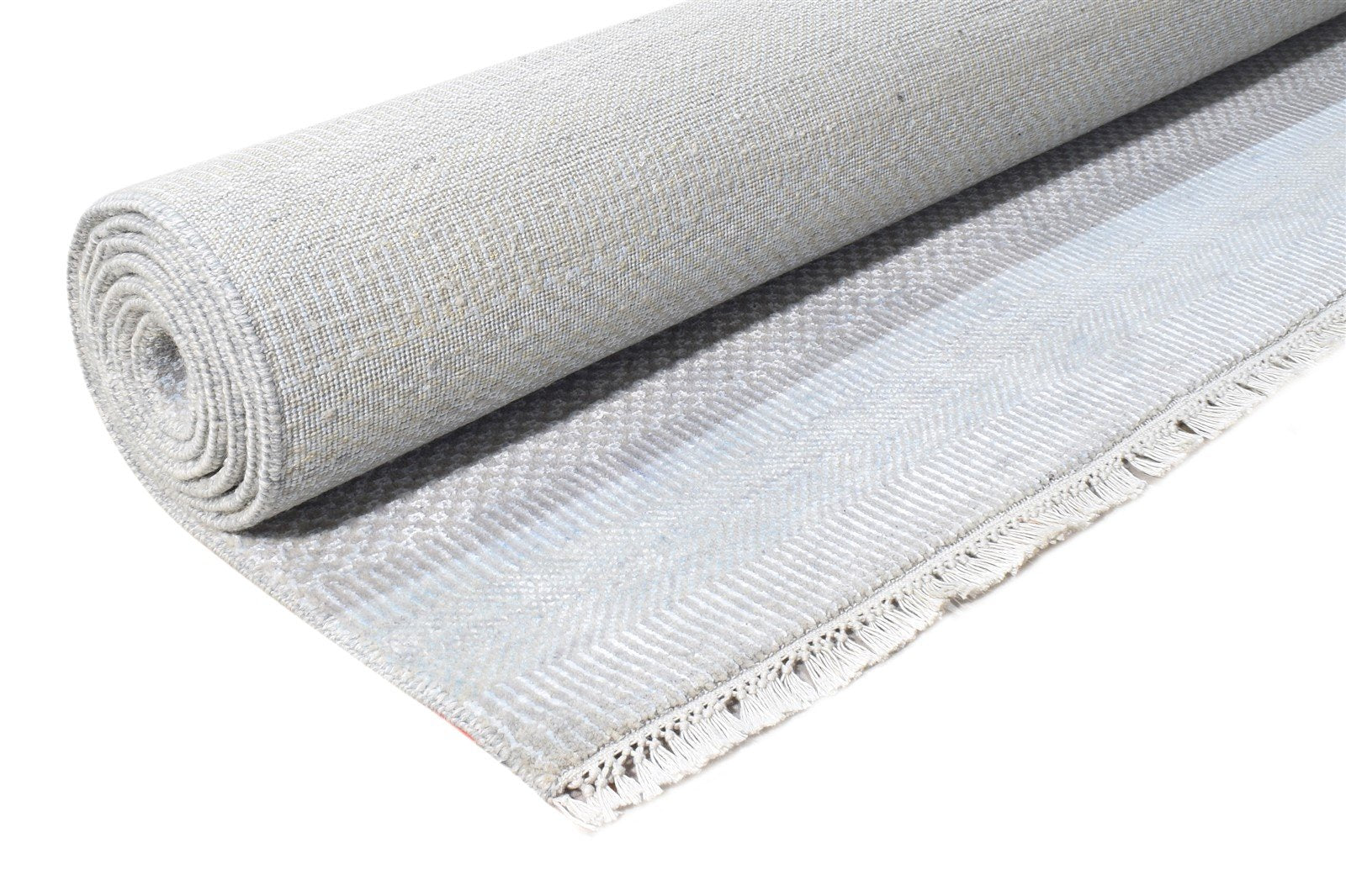 6' X 9' Rug Wool Grey Modern Hand Knotted Agra Grass Trellis Large Carpet 7864620417173