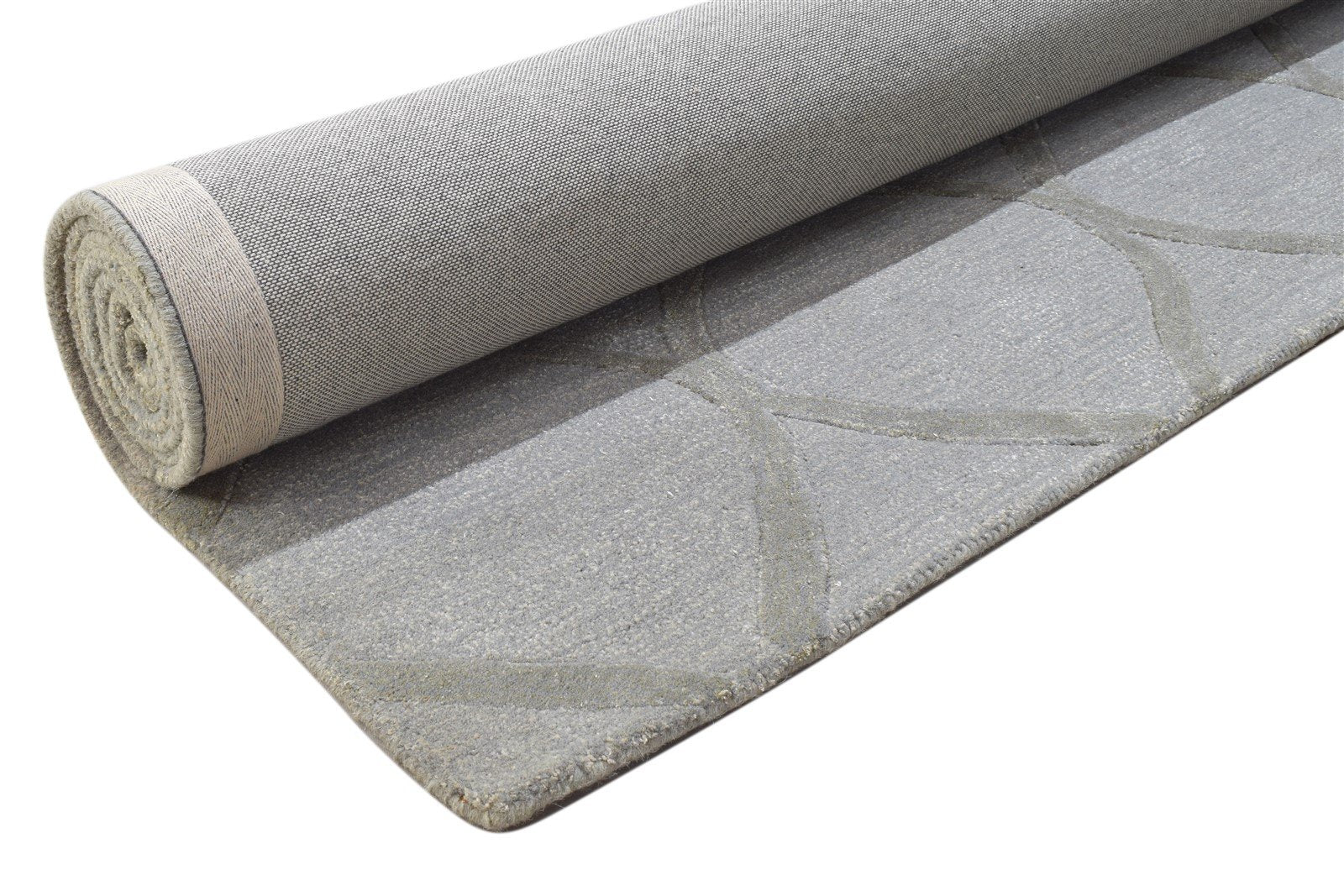6' X 9' Rug Wool Grey Modern Hand Tufted Moroccan Trellis Large Carpet 7864117297301