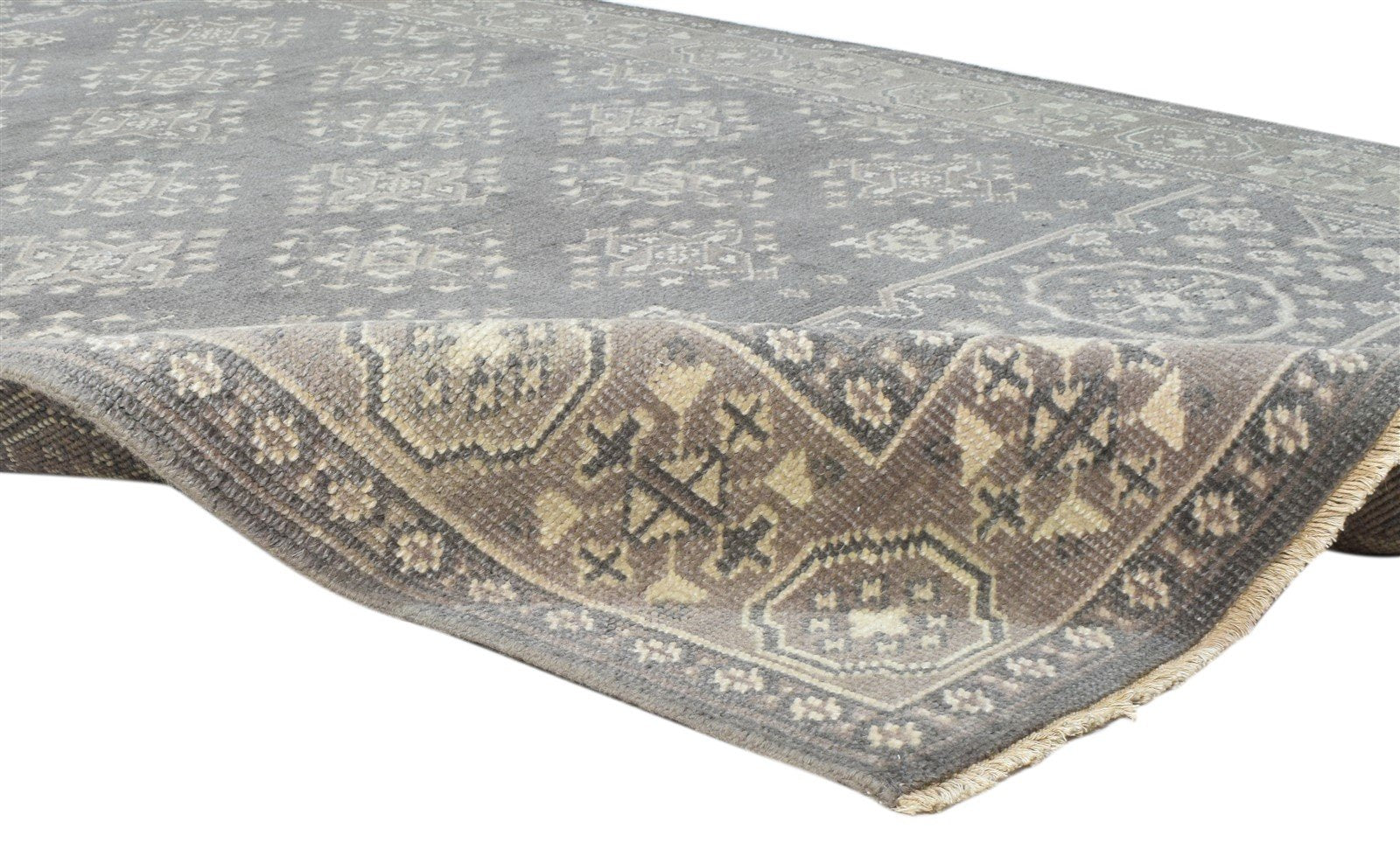 6' X 9' Rug Wool Grey Persian Hand Knotted Bokhara Oriental Room Size Carpet 7864083185813