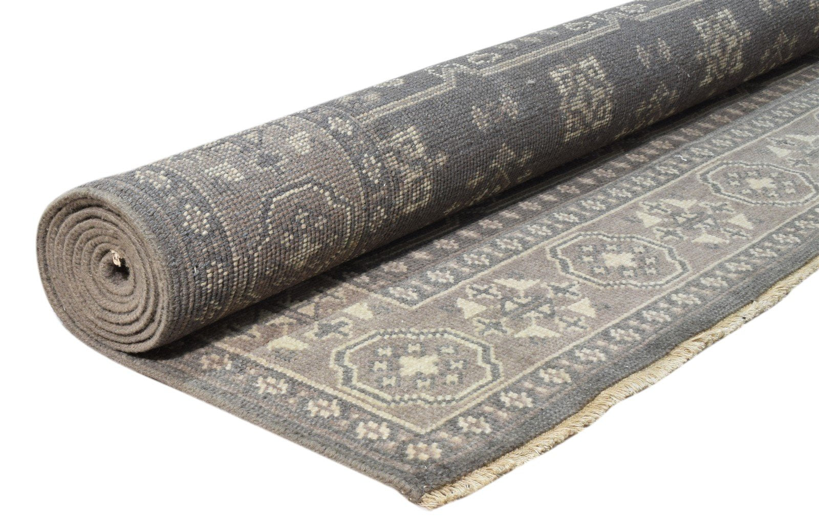6' X 9' Rug Wool Grey Persian Hand Knotted Bokhara Oriental Room Size Carpet 7864083185813