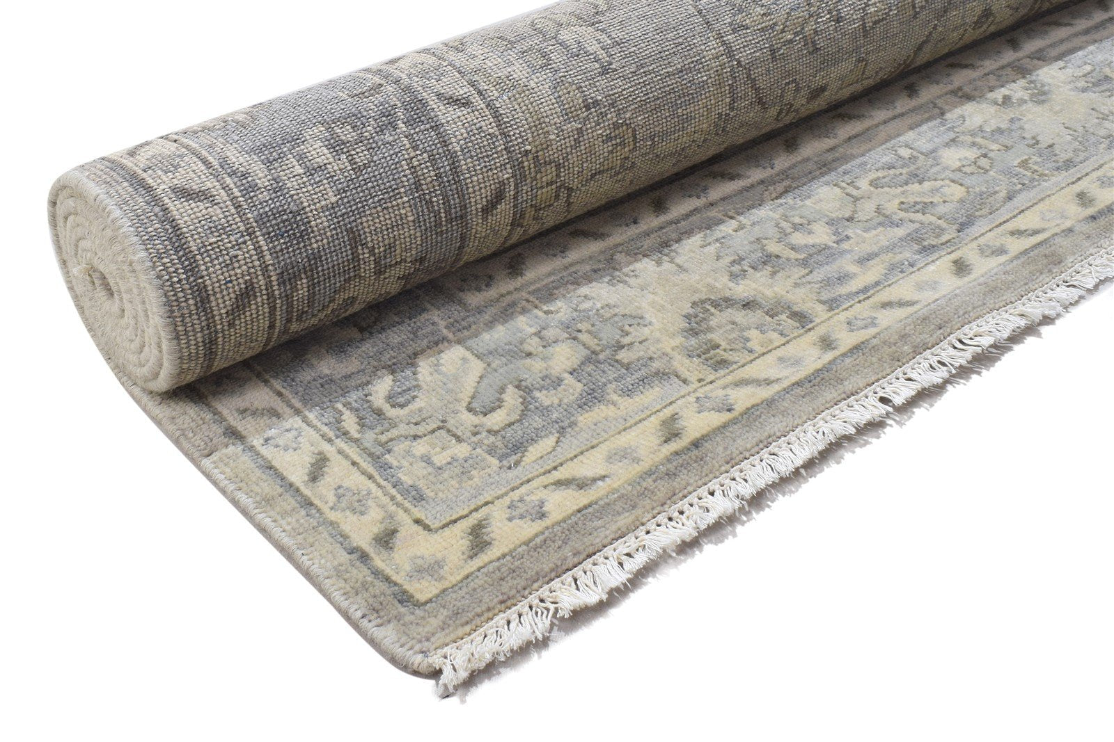 6' X 9' Rug Wool Grey Persian Hand Knotted Kashan Oriental Room Size Carpet 7864102322325