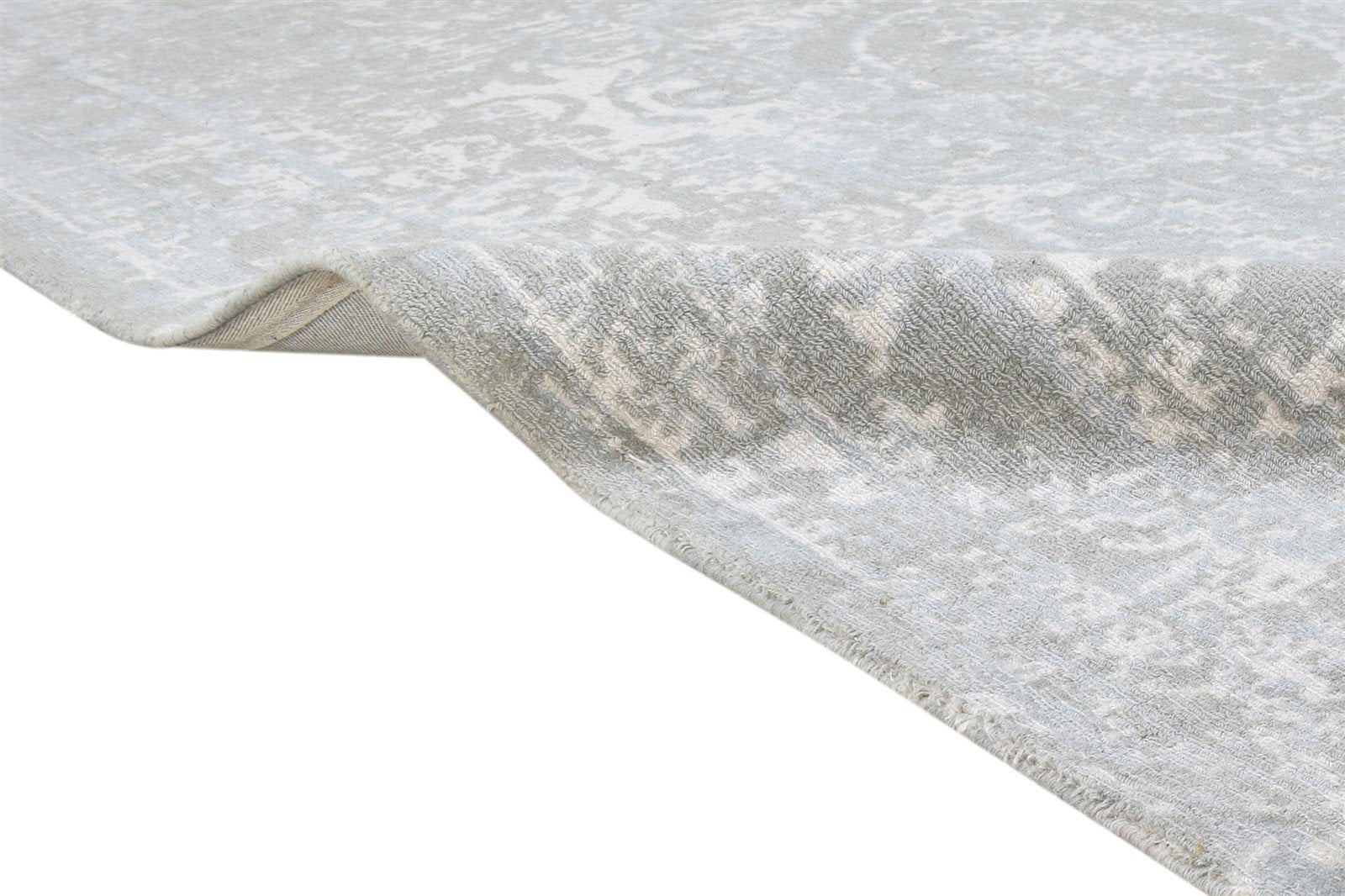 6' X 9' Rug Wool Grey Transitional Hand Tufted Oriental Modern Room Size Carpet 7864628117653