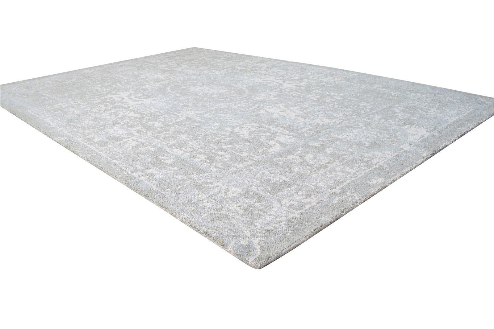6' X 9' Rug Wool Grey Transitional Hand Tufted Oriental Modern Room Size Carpet 7864628117653