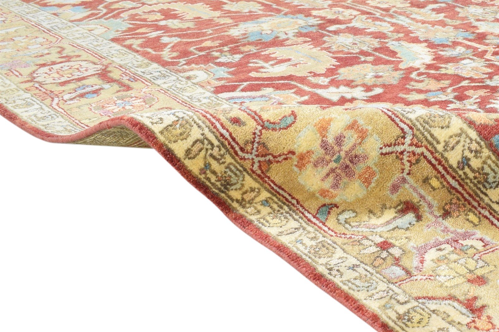 6' X 9' Rug Wool Rust Persian Hand Knotted Kashan Oriental Room Size Carpet 7865000198293
