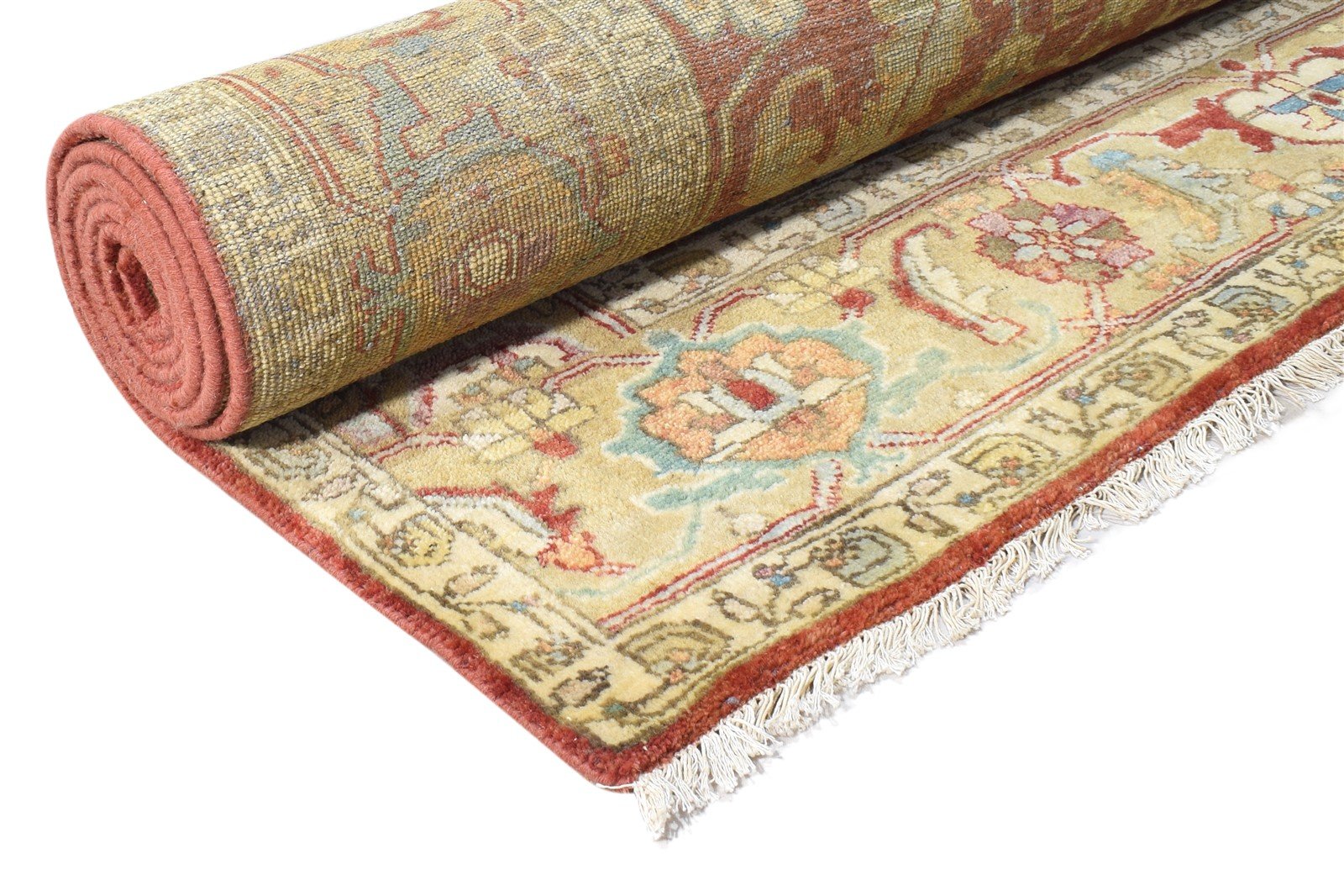 6' X 9' Rug Wool Rust Persian Hand Knotted Kashan Oriental Room Size Carpet 7865000198293