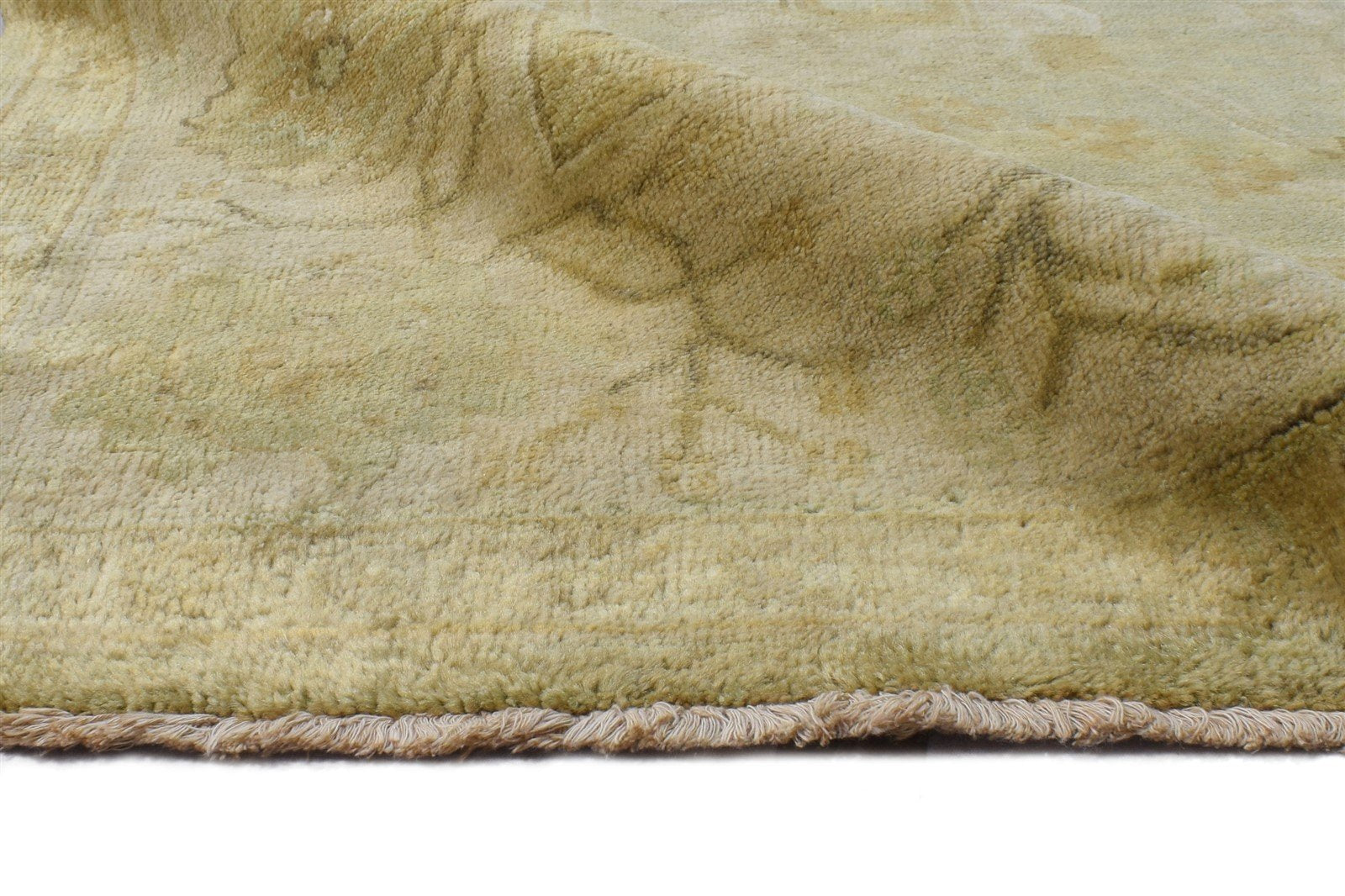 6' X 9' Rug Wool Sage Persian Hand Knotted Oushak Oriental Large Carpet 7865073402005