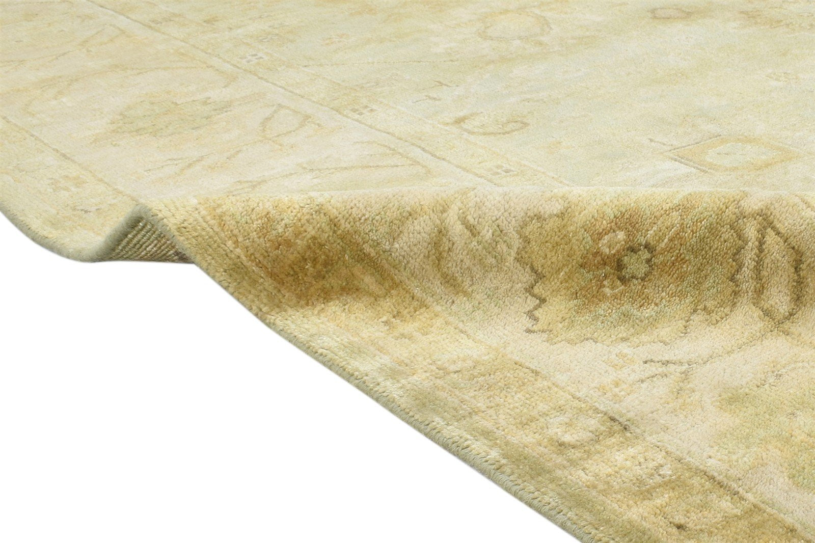 6' X 9' Rug Wool Sage Persian Hand Knotted Oushak Oriental Large Carpet 7865073402005