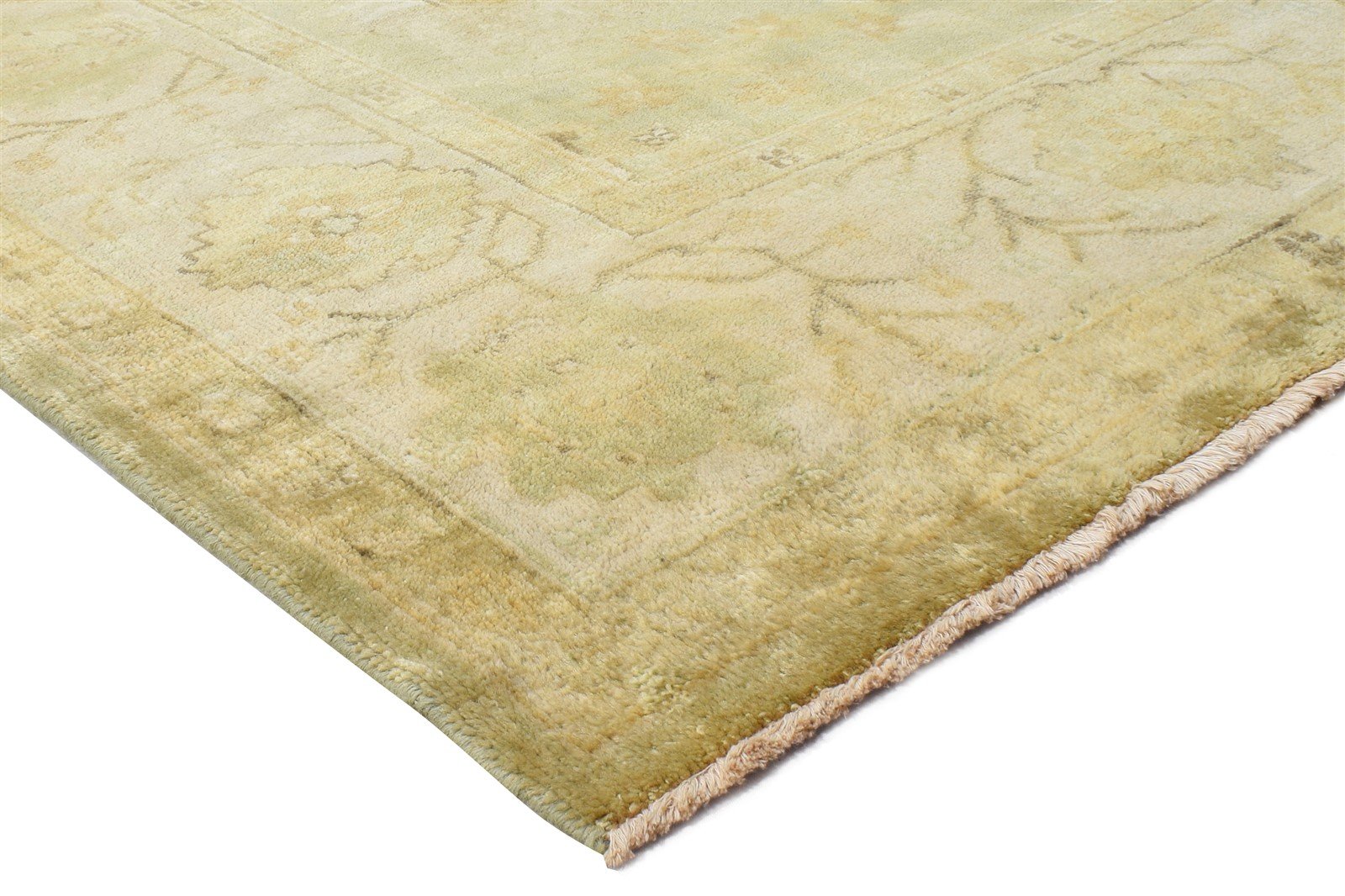 6' X 9' Rug Wool Sage Persian Hand Knotted Oushak Oriental Large Carpet 7865073402005