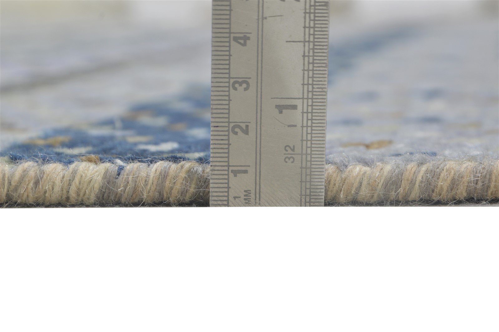 Hand Knotted Grey Wool Rug 6' X 9' Modern Scandinavian Abstract Room Size Carpet Area Rug