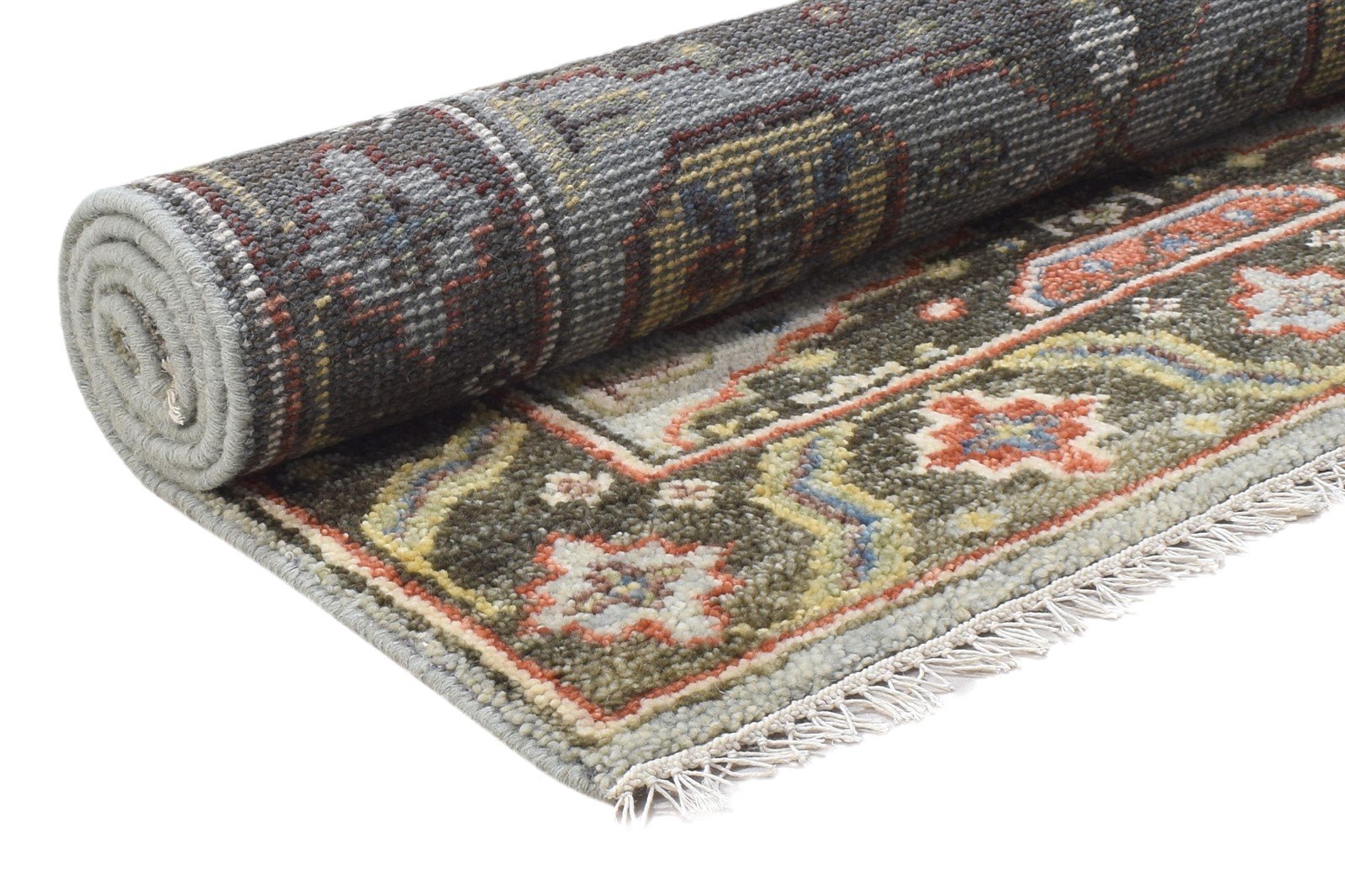 Hand Knotted Grey Wool Rug 4' X 6' Persian Kazak Oriental Room Size Carpet Area Rug