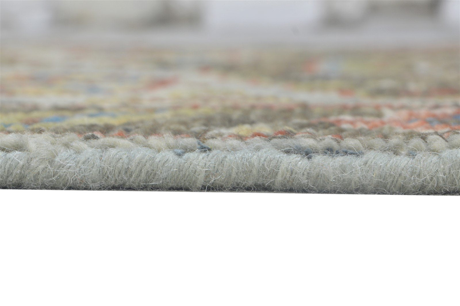 Hand Knotted Grey Wool Rug 4' X 6' Persian Kazak Oriental Room Size Carpet Area Rug
