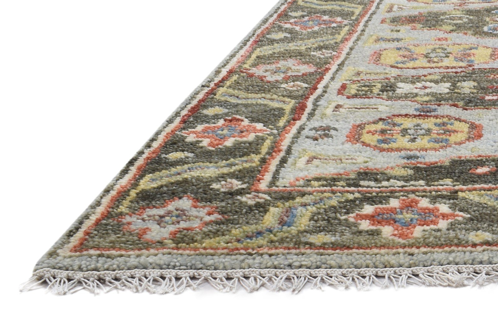 Hand Knotted Grey Wool Rug 4' X 6' Persian Kazak Oriental Room Size Carpet Area Rug