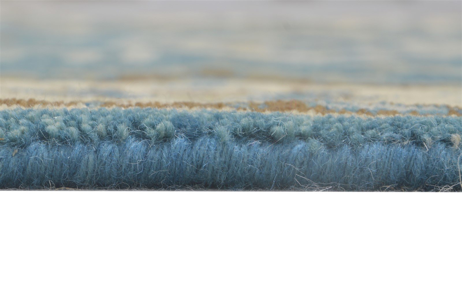 3' X 5' Rug Wool Blue Persien Hand Knotted Oushak Oriental Room Size Carpet Area Rug