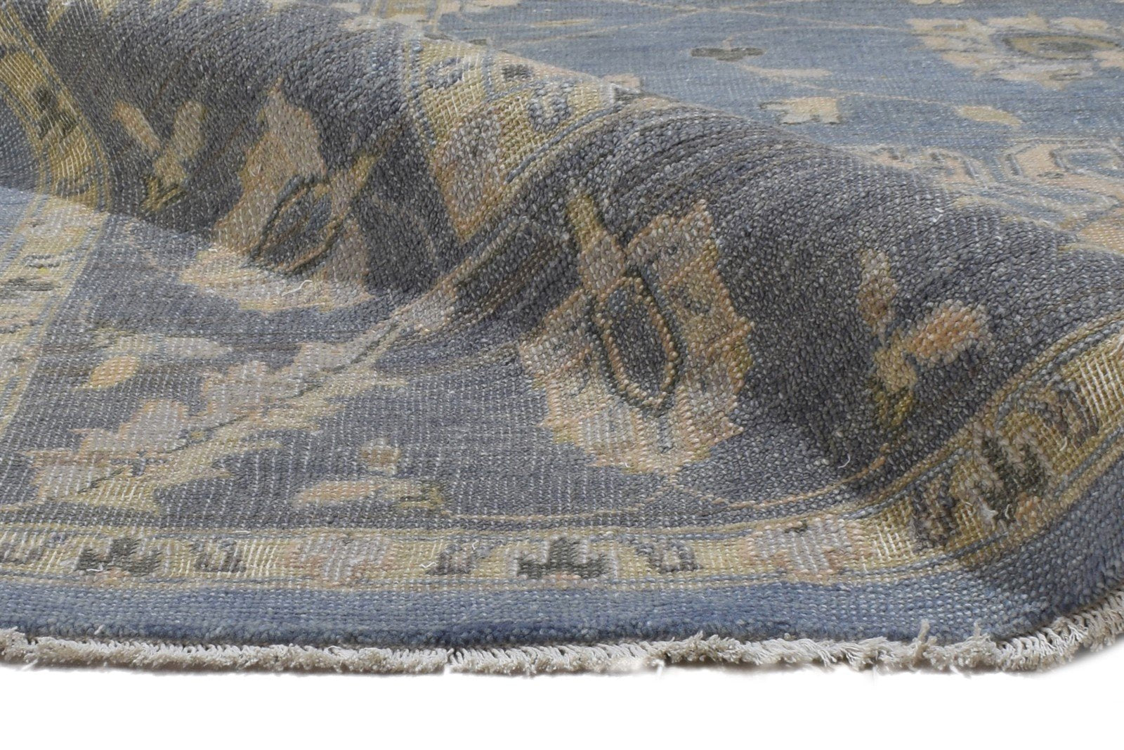 Wool Blue Rug 8' X 10' Persian Hand Knotted Mughal Oriental Large Carpet Area Rug