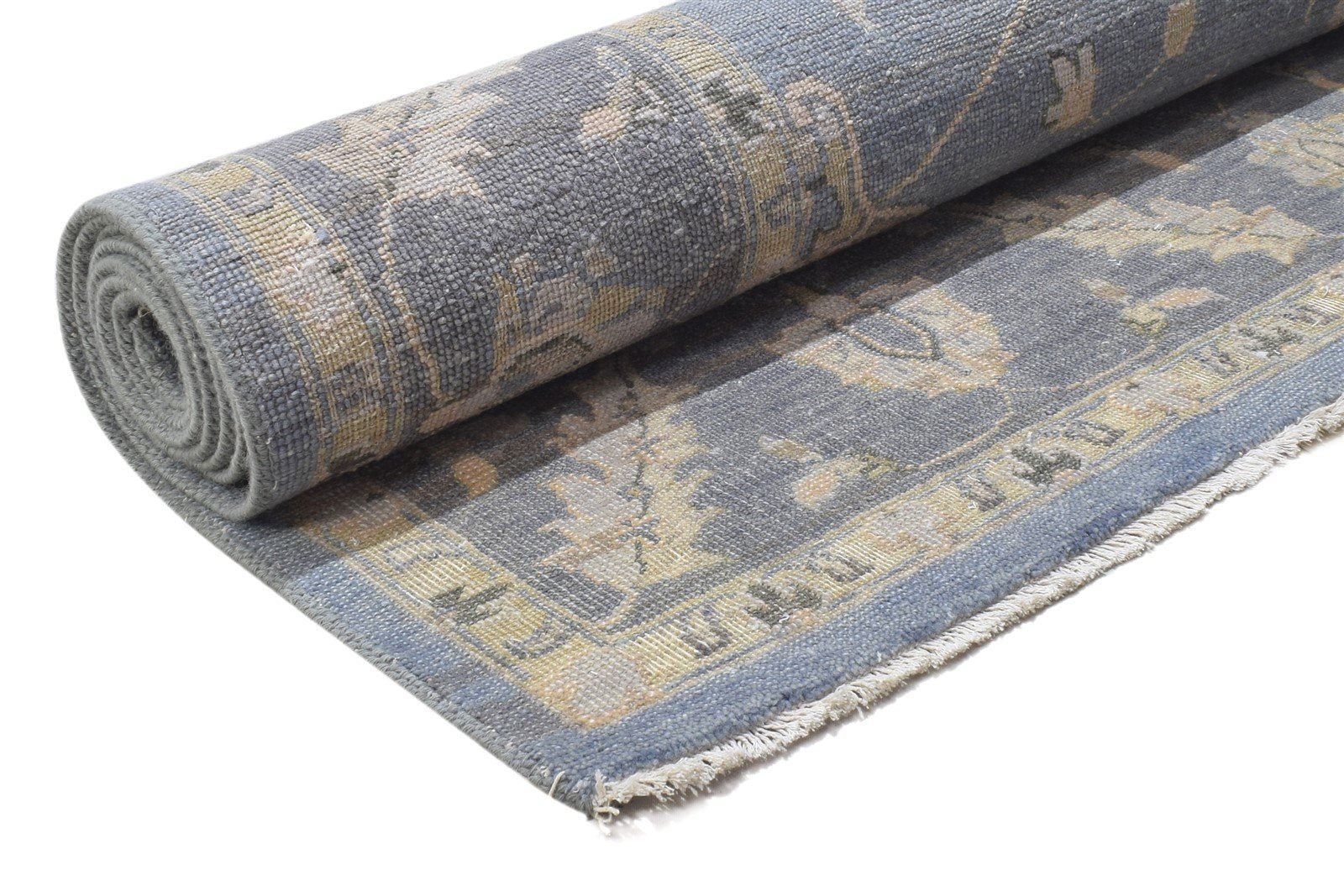 Wool Blue Rug 8' X 10' Persian Hand Knotted Mughal Oriental Large Carpet Area Rug