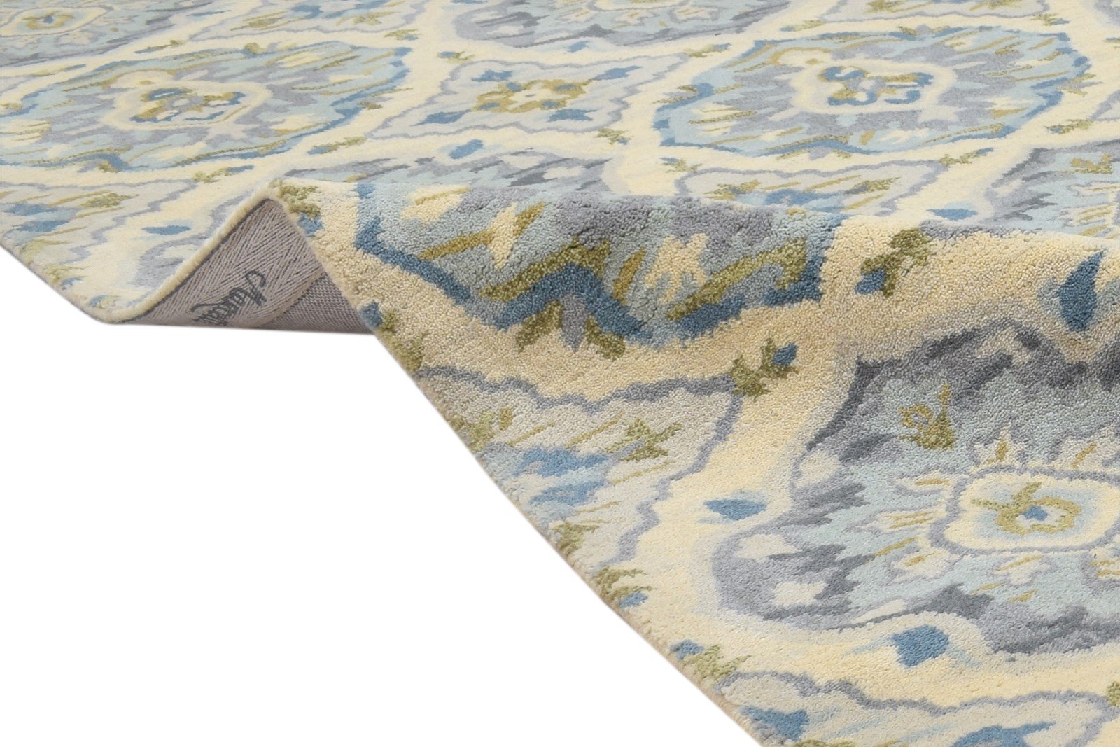 Beige Wool Rug 5' X 8' Modern Hand Tufted Moroccan Trellis Room Size Carpet Area Rug