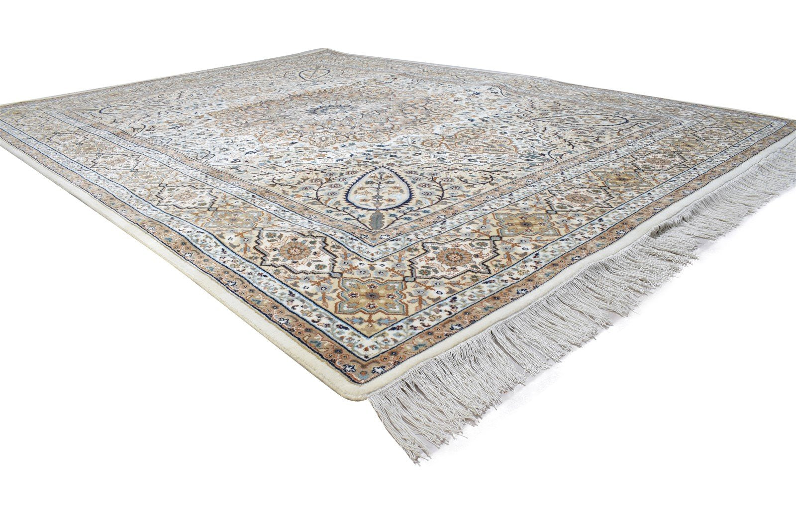 8' X 11' Rug Wool Grey Persien Hand Knotted Bijar Oriental Large Carpet Area Rug