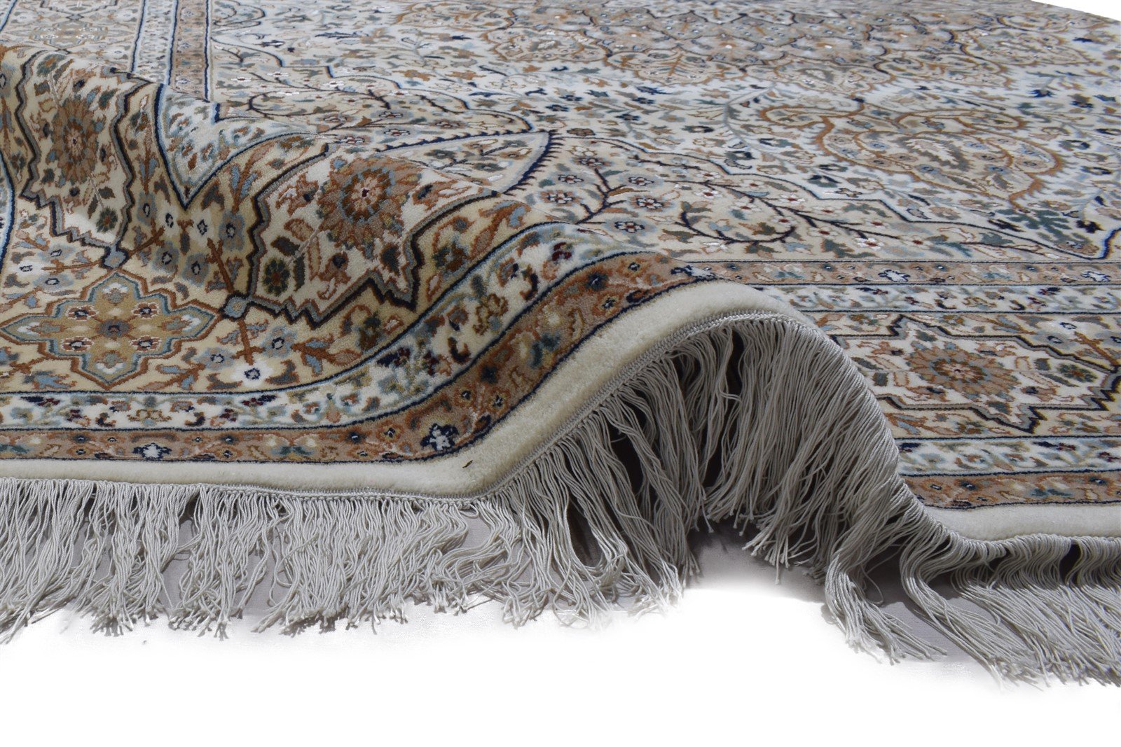 8' X 11' Rug Wool Grey Persien Hand Knotted Bijar Oriental Large Carpet Area Rug