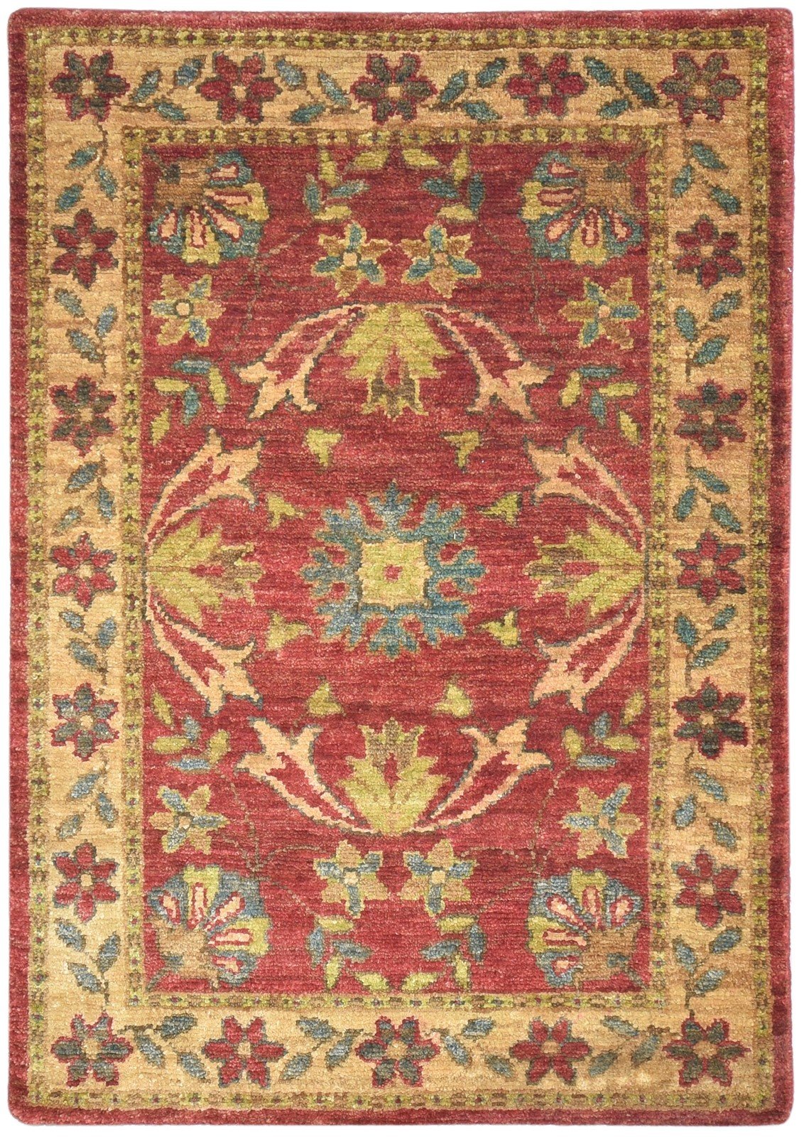 Hand Knotted Red Jute Rug 5' X 7' Persian Oushak Oriental Room Size Carpet Area Rug