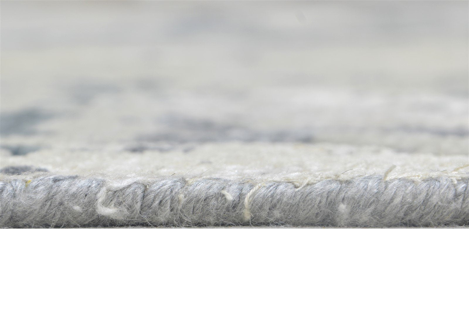 Wool Grey Rug 5' X 8' Modern Hand Knotted Indian Abstract Room Size Carpet Area Rug