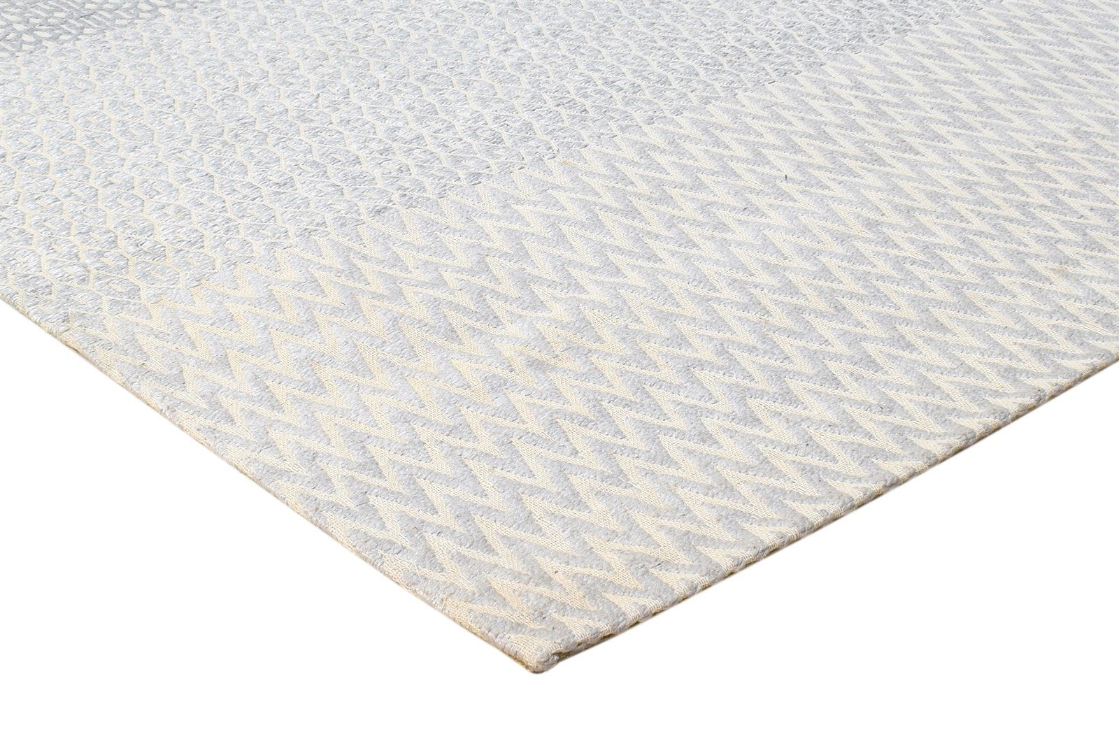 Jacquard Grey Rug 5X8 Modern Jacquard Loom Scandinavian Chevron Room Size Carpet Area Rug