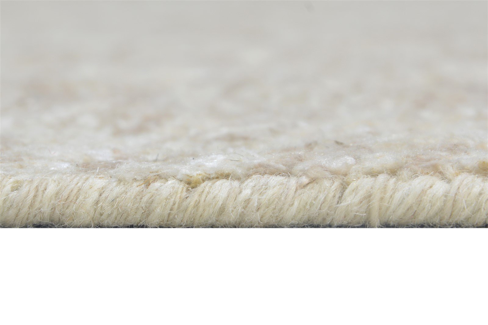Hand Woven Beige Rayon From Bamboo Rug 8X10 Modern Scandinavian Geometric Large Area Rug