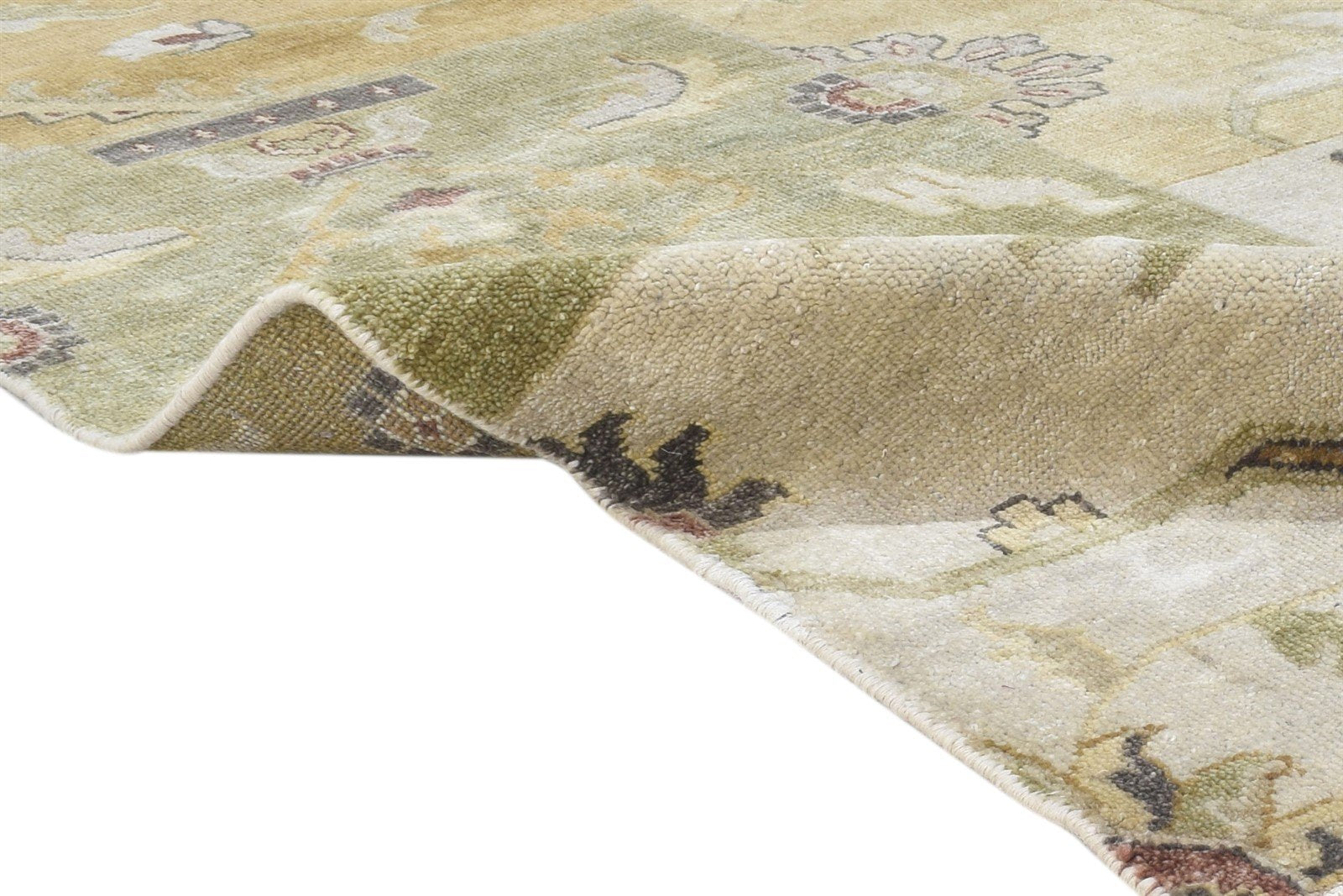 Sage Wool Rug 8' X 10' Persian Hand Knotted Kashan Oriental Large Carpet Area Rug