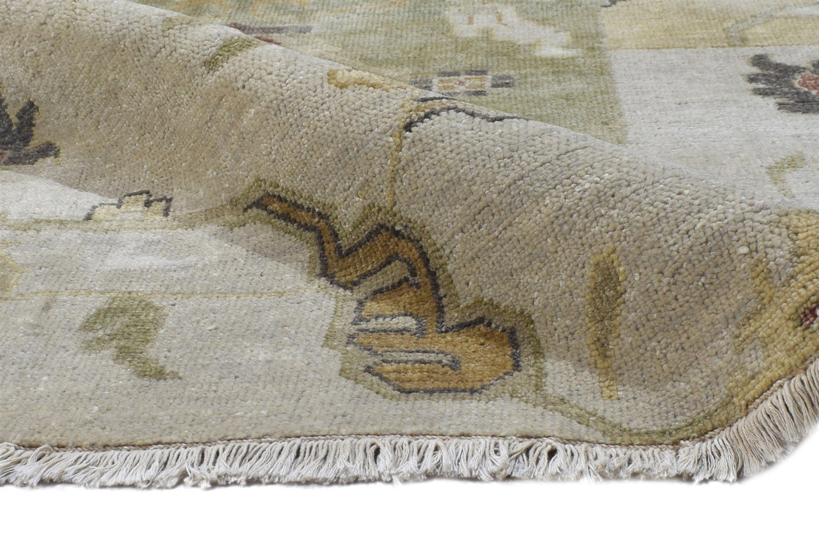 Sage Wool Rug 8' X 10' Persian Hand Knotted Kashan Oriental Large Carpet Area Rug